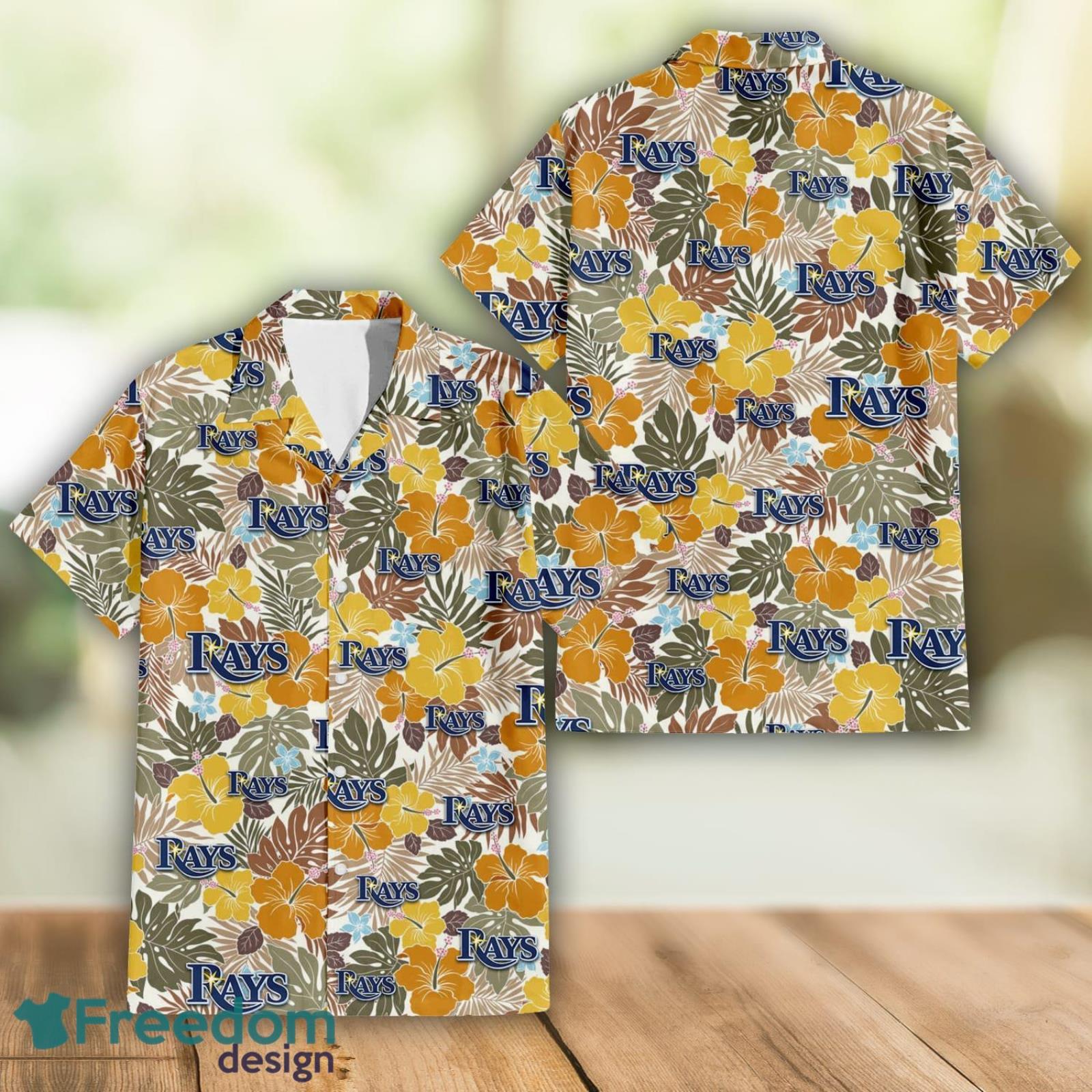 Tampa Bay Rays Hawaiian Shirt 3D Floral Pattern, Summer Gift For