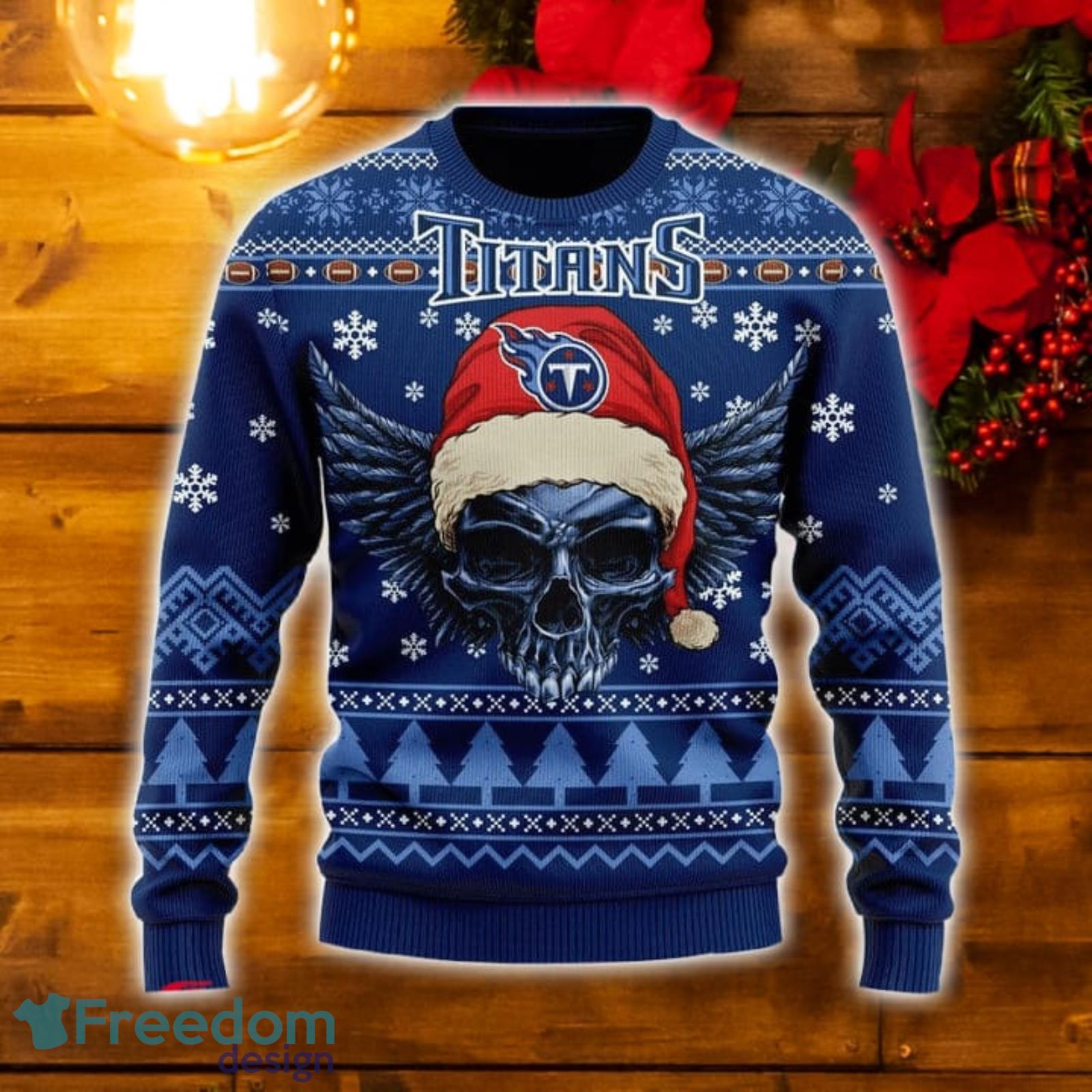 Tennessee Titans Christmas Jumper Graphic Crew Sweatshirt - Mens