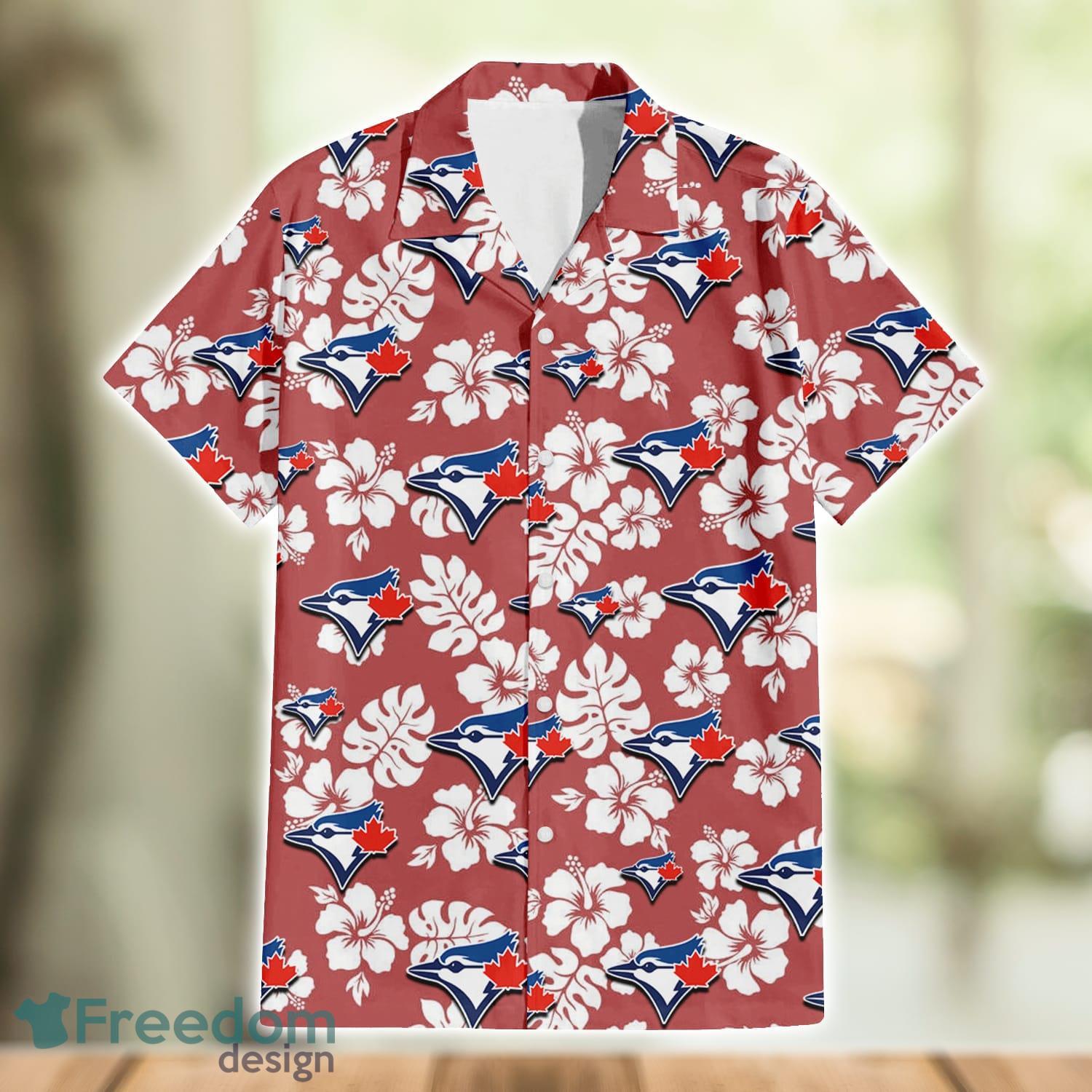 Toronto Blue Jays Yellow White Hibiscus Powder Blue Pattern 3D Hawaiian  Shirt Beach Gift - Freedomdesign