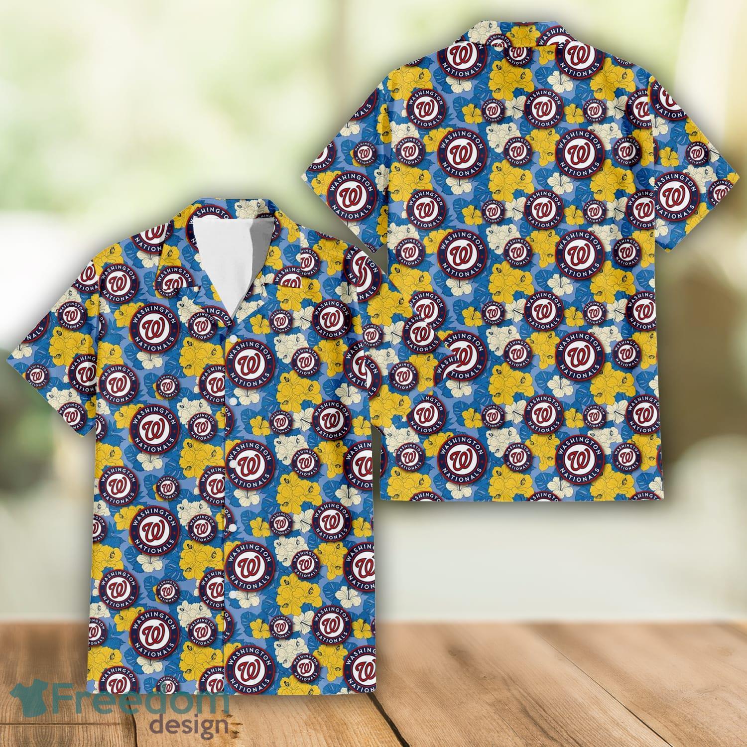 Boston Red Sox Yellow White Hibiscus Powder Blue Background 3D Hawaiian  Shirt Gift For Fans Gift For Fans