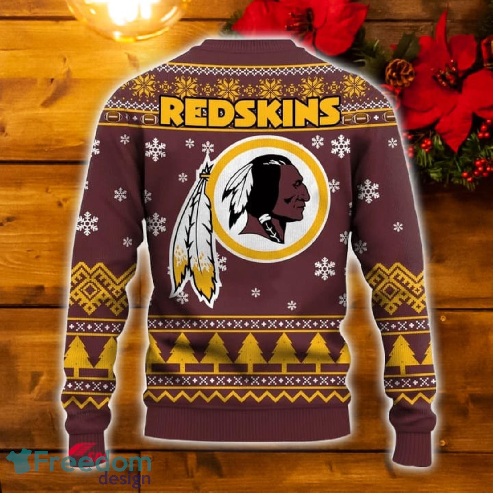 NFL Logo Washington Redskins Dabbing Santa Claus Ugly Christmas