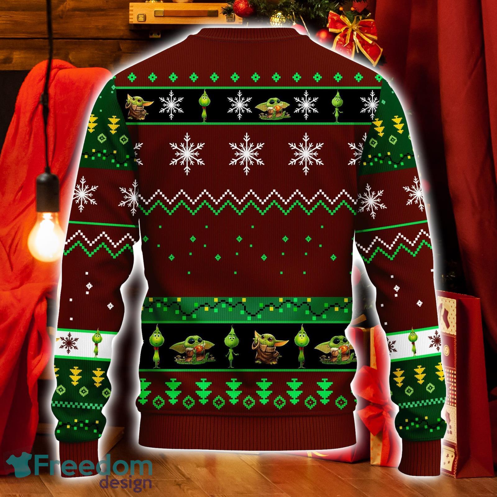 Yoda And Grinch Ugly Christmas Sweater Brown Green 1 Amazing Gift Men And  Women Christmas Gift - Freedomdesign