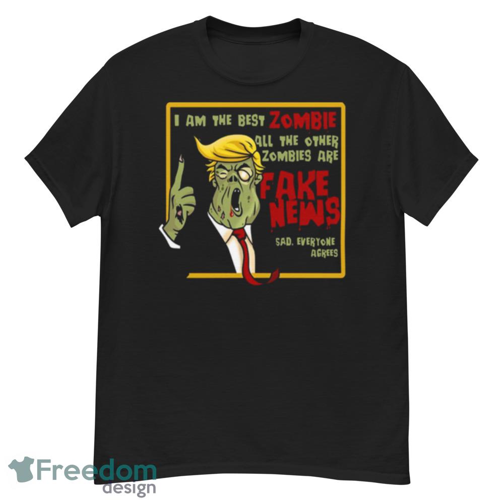 Zombie Donald Trump Halloween T-Shirt For Men Women And Youth - G500 Men’s Classic T-Shirt