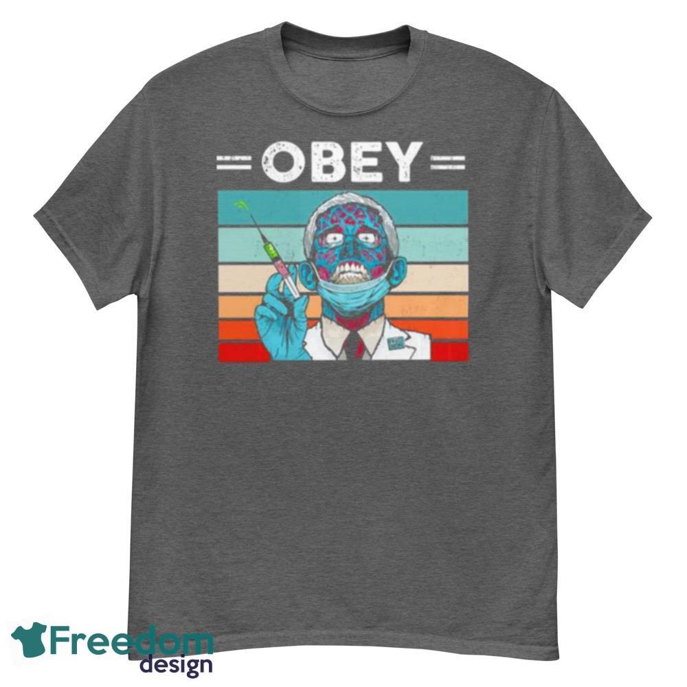 Zombie Fauci Covid Obey Vintage T-Shirt For Men Women And Youth - G500 Men’s Classic T-Shirt-1