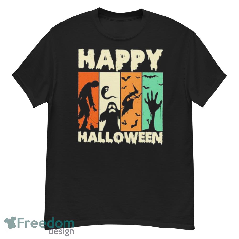 Zombie Ghost Bat Happy Halloween Trending T-Shirt For Men Women And Youth - G500 Men’s Classic T-Shirt