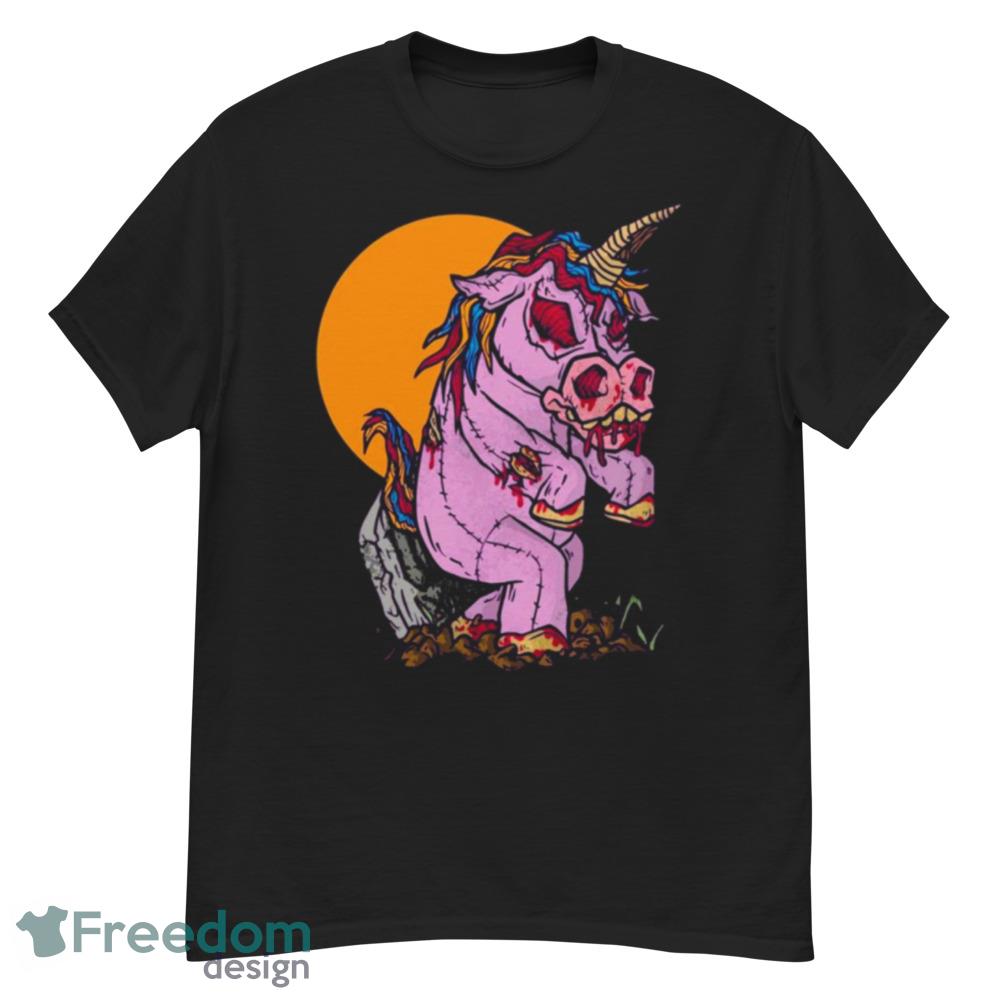 Zombie Unicorn Toy Full Moon Spooky Halloween T-Shirt For Men Women And Youth - G500 Men’s Classic T-Shirt