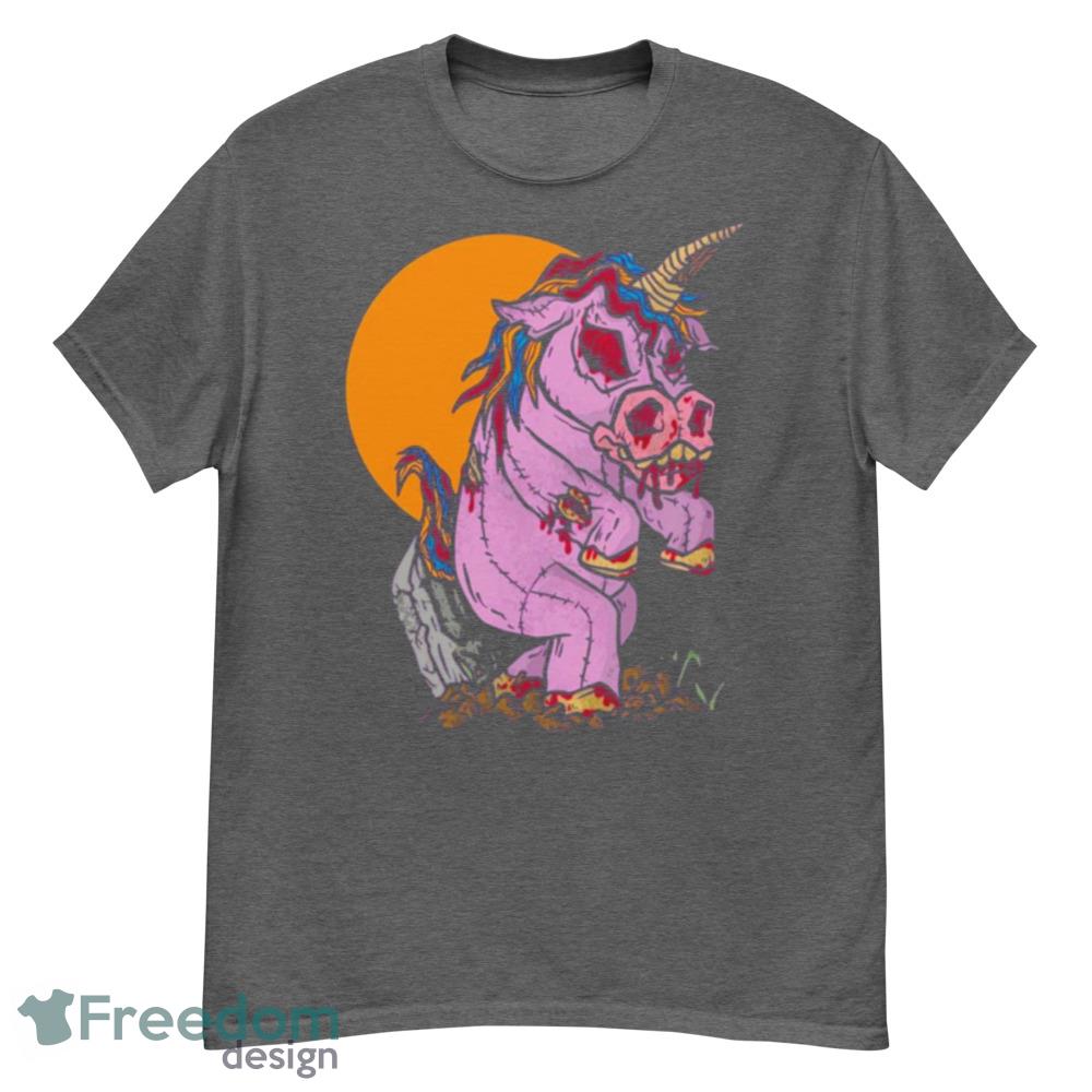 Zombie Unicorn Toy Full Moon Spooky Halloween T-Shirt For Men Women And Youth - G500 Men’s Classic T-Shirt-1