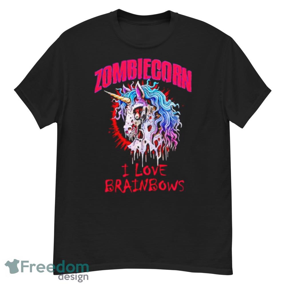 Zombiecorn I Love Brainbows Halloween T-Shirt For Men Women And Youth - G500 Men’s Classic T-Shirt