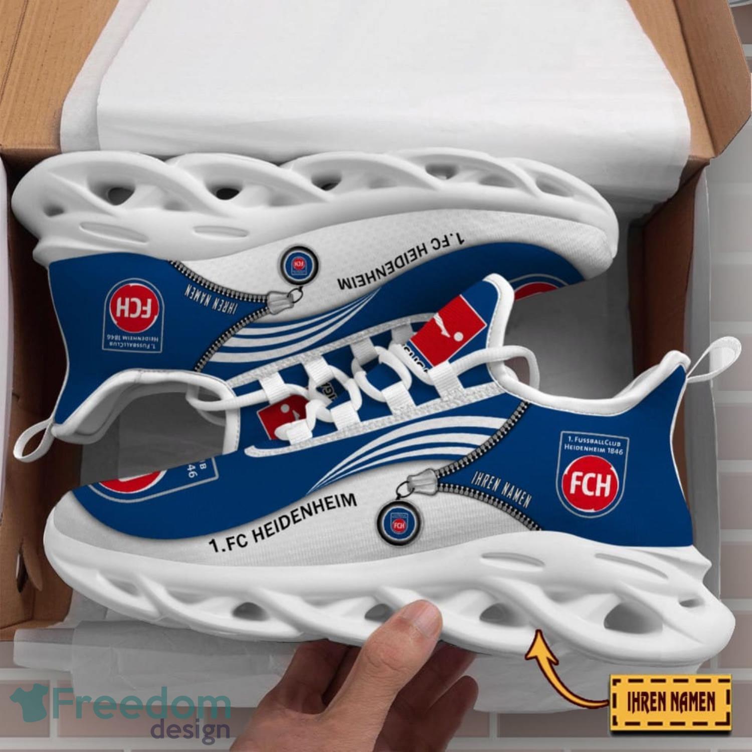 1FC Heidenheim Running Shoes Zip Pattern Custom Name Max Soul Shoes Fans Gift image 1FC Heidenheim Running Shoes Zip Pattern Custom Name Max Soul Shoes Fans Gift Product Photo 3