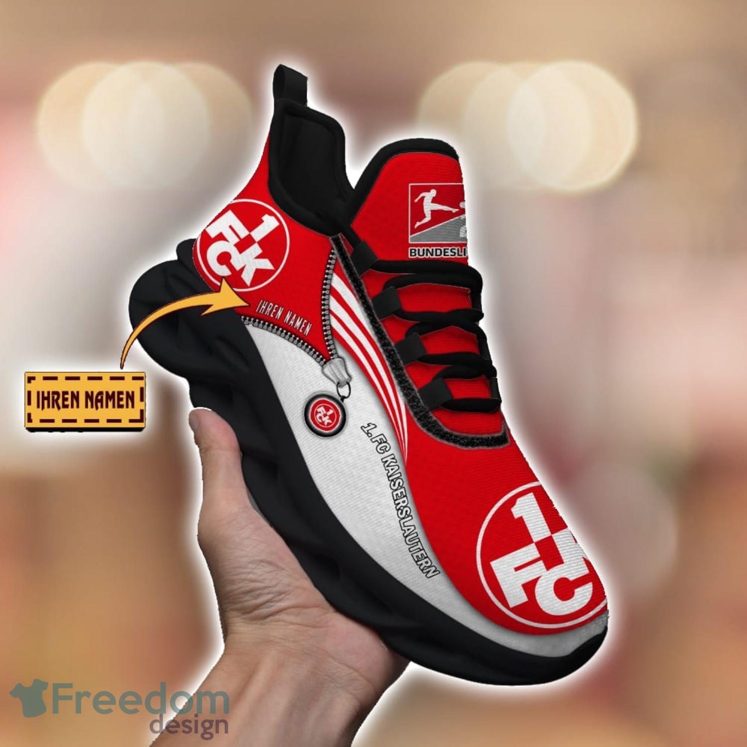 1FC Kaiserslautern Running Shoes Zip Pattern Custom Name Max Soul Shoes Fans Gift Product Photo 2