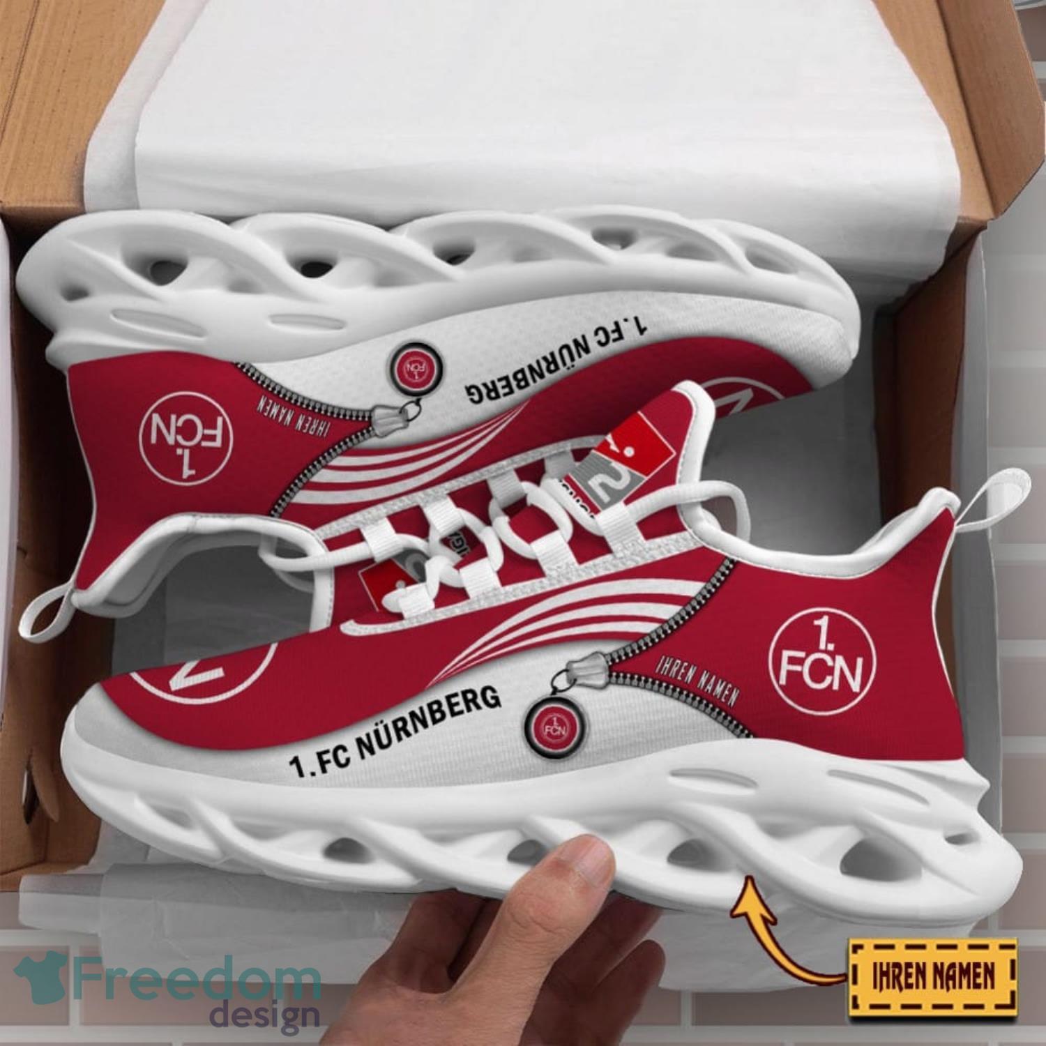 1FC Nurnberg Running Shoes Zip Pattern Custom Name Max Soul Shoes Fans Gift Product Photo 3 1FC Nurnberg Running Shoes Zip Pattern Custom Name Max Soul Shoes Fans Gift Product Photo 3