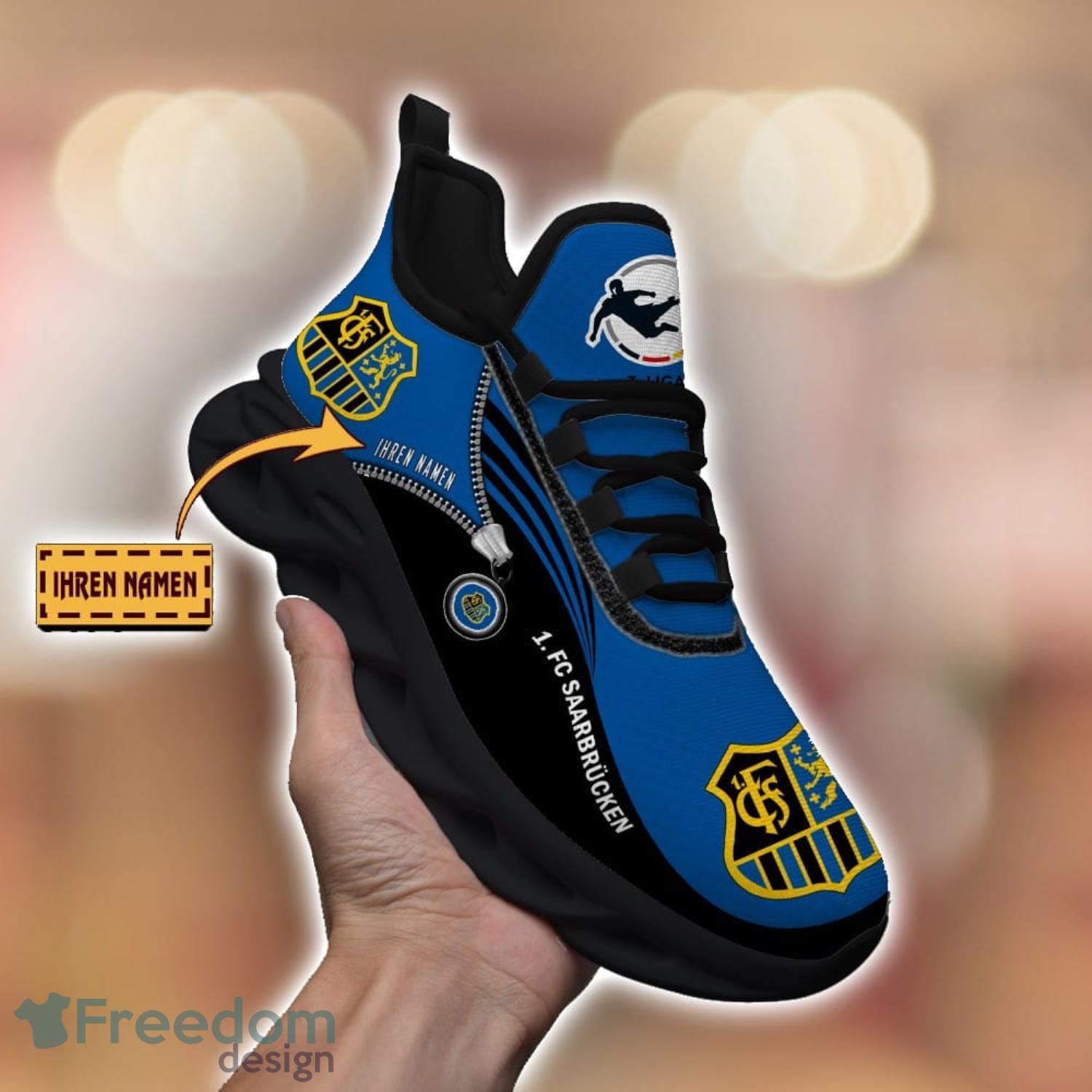1FC Saarbrucken Running Shoes Zip Pattern Custom Name Max Soul Shoes Fans Gift Product Photo 2