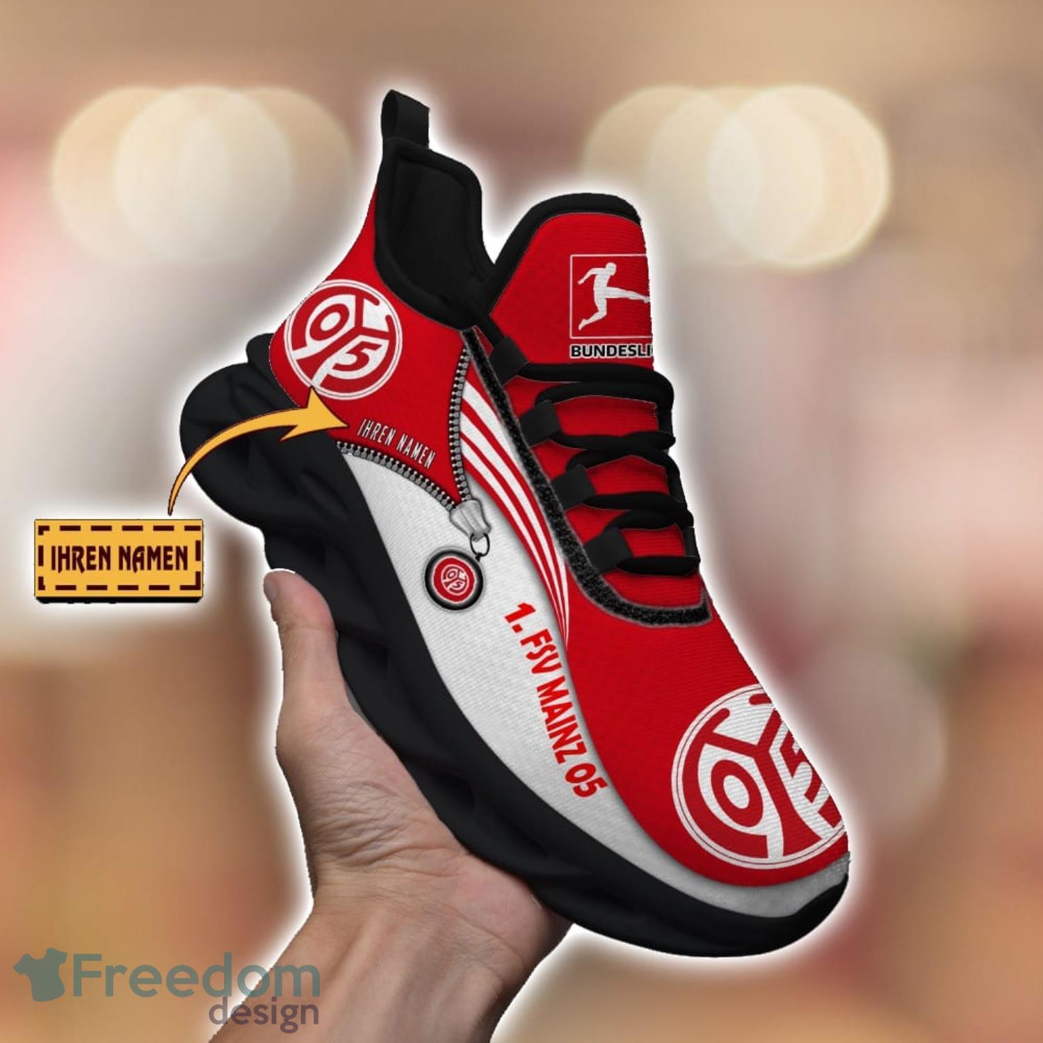 1FSV Mainz 05 Running Shoes Zip Pattern Custom Name Max Soul Shoes Fans Gift Product Photo 2