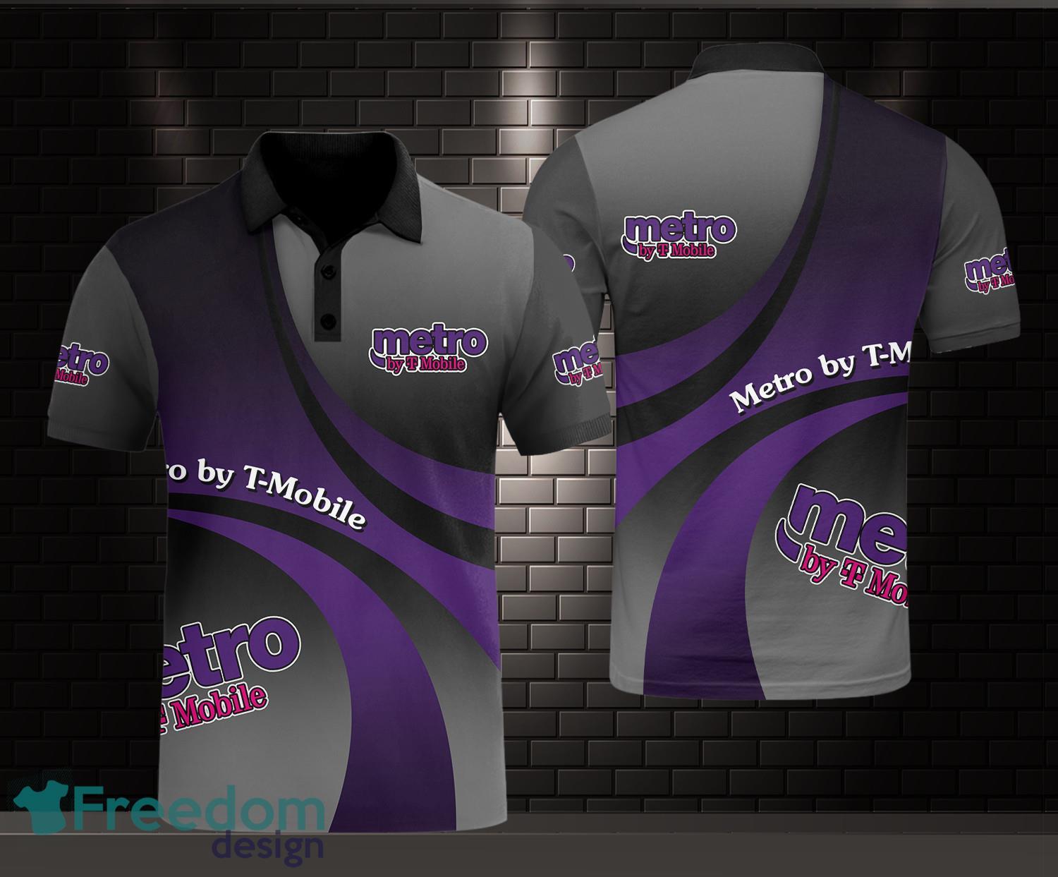 3d All Over Printed Metro By T-Mobile 3D Polo Shirt For Sport Fans Product Photo 1
