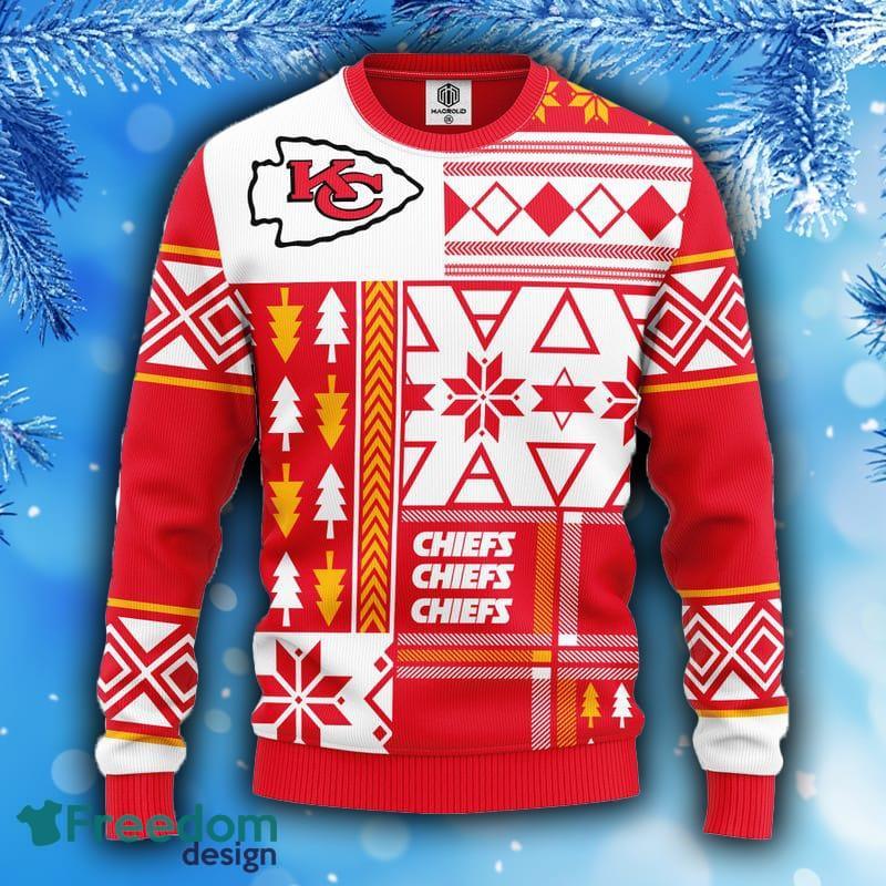 NFL Kansas City Chiefs New Season Frosty Ugly Christmas 3D Sweater