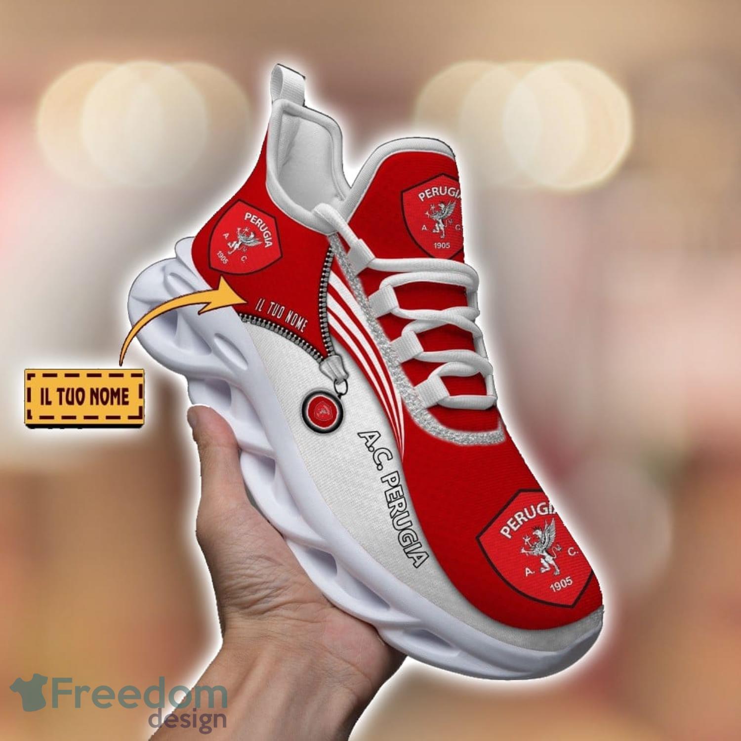 AC Perugia Running Shoes Zip Pattern Custom Name Max Soul Shoes Fans Gift Product Photo 1 AC Perugia Running Shoes Zip Pattern Custom Name Max Soul Shoes Fans Gift Product Photo 1
