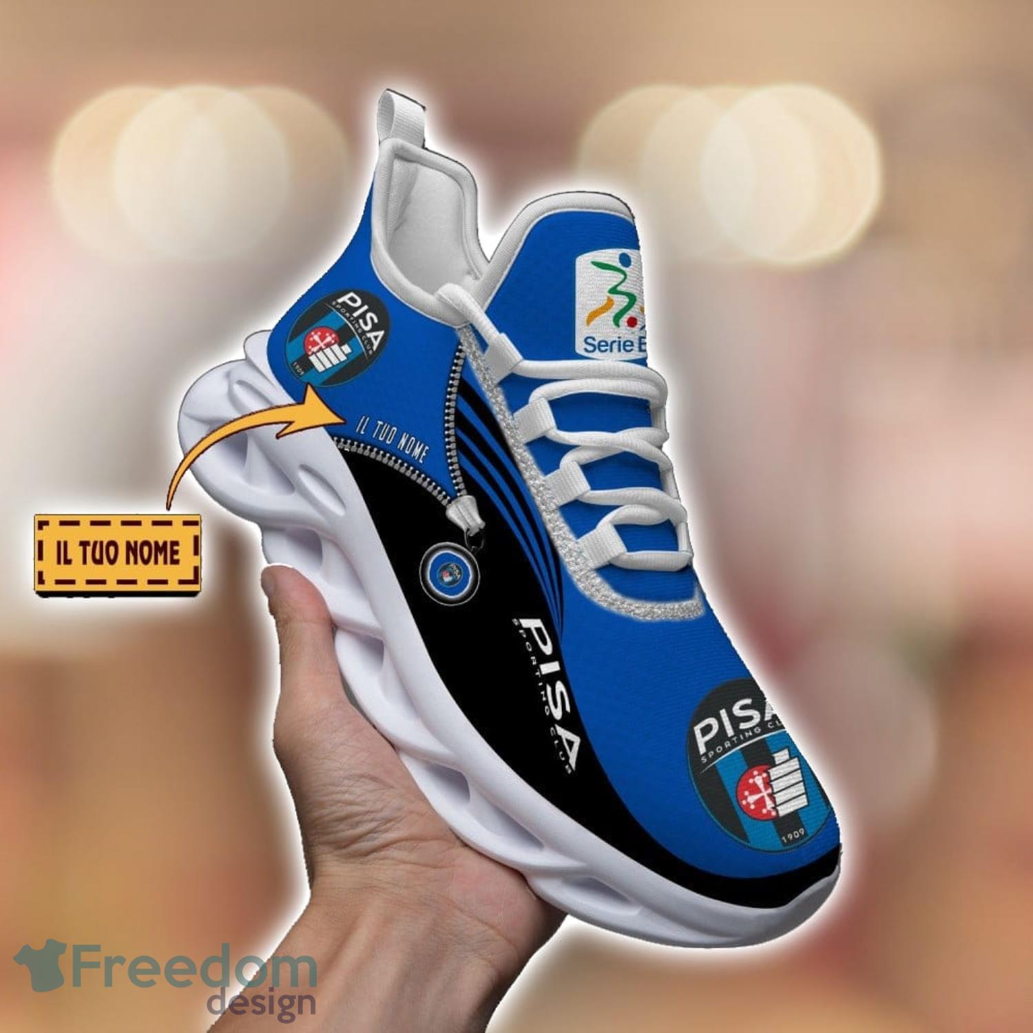 AC Pisa 1909 Running Shoes Zip Pattern Custom Name Max Soul Shoes Fans Gift Product Photo 1 AC Pisa 1909 Running Shoes Zip Pattern Custom Name Max Soul Shoes Fans Gift Product Photo 1
