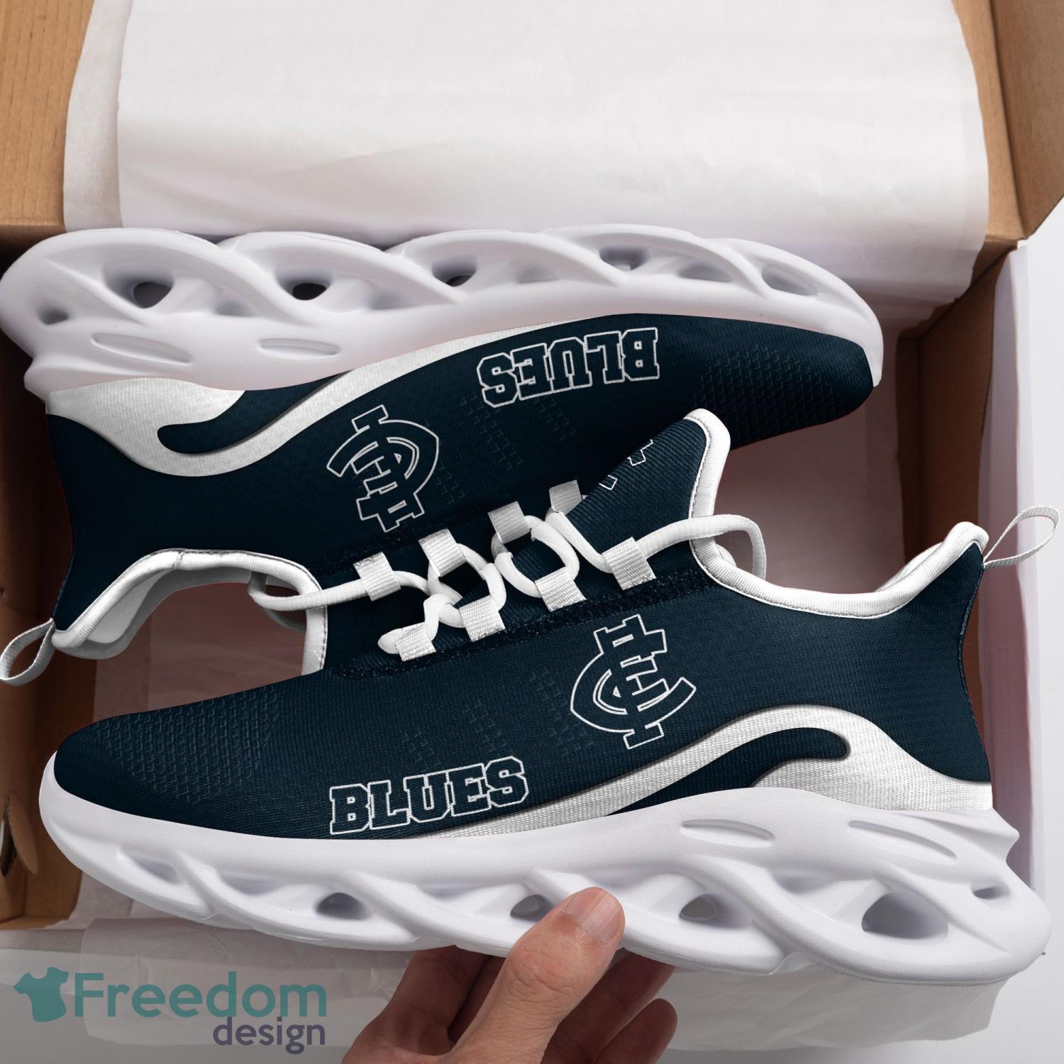 AFL Carlton Blues Max Soul Shoes Clunky Sneakers Sport Gift For Men Women Product Photo 1