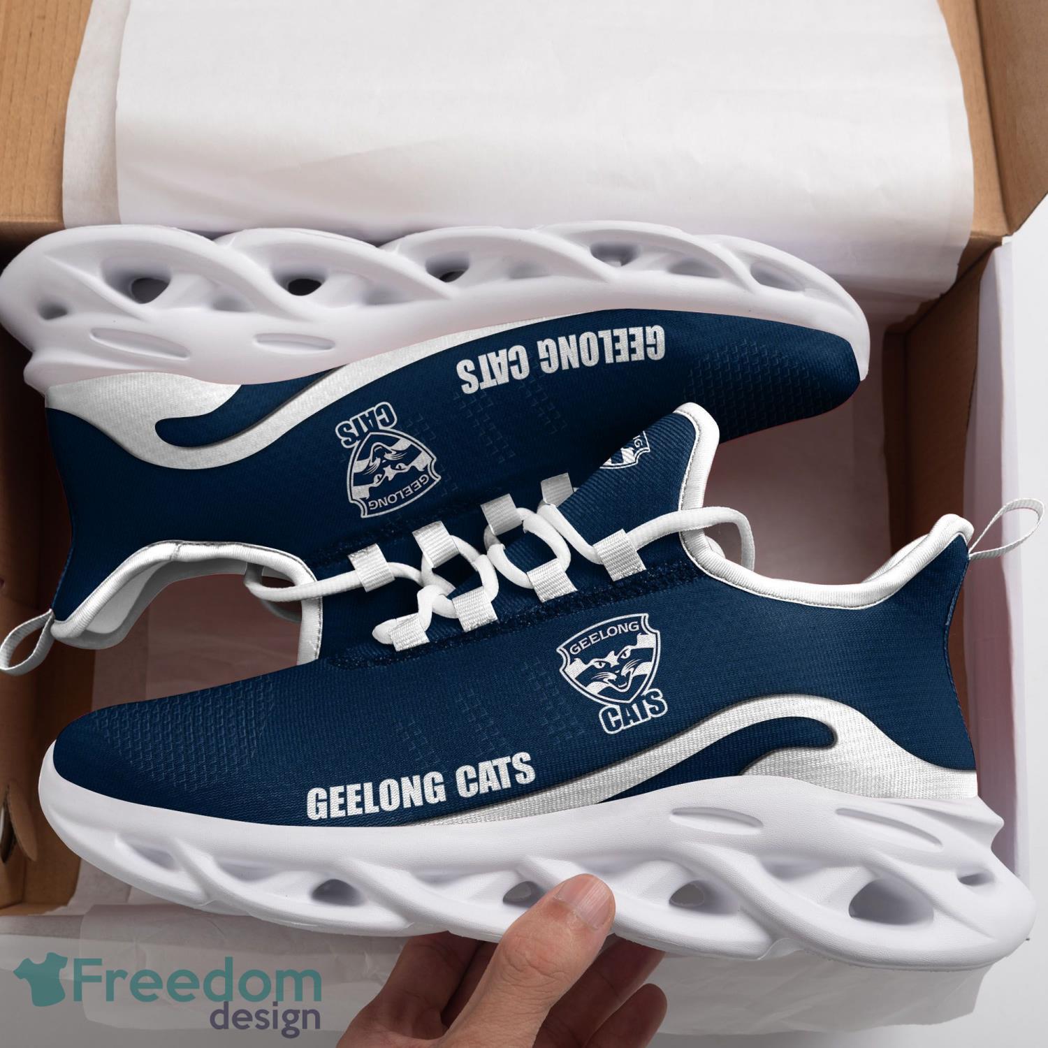 AFL Geelong Cats Max Soul Shoes Clunky Sneakers Sport Gift For Men Women Product Photo 1