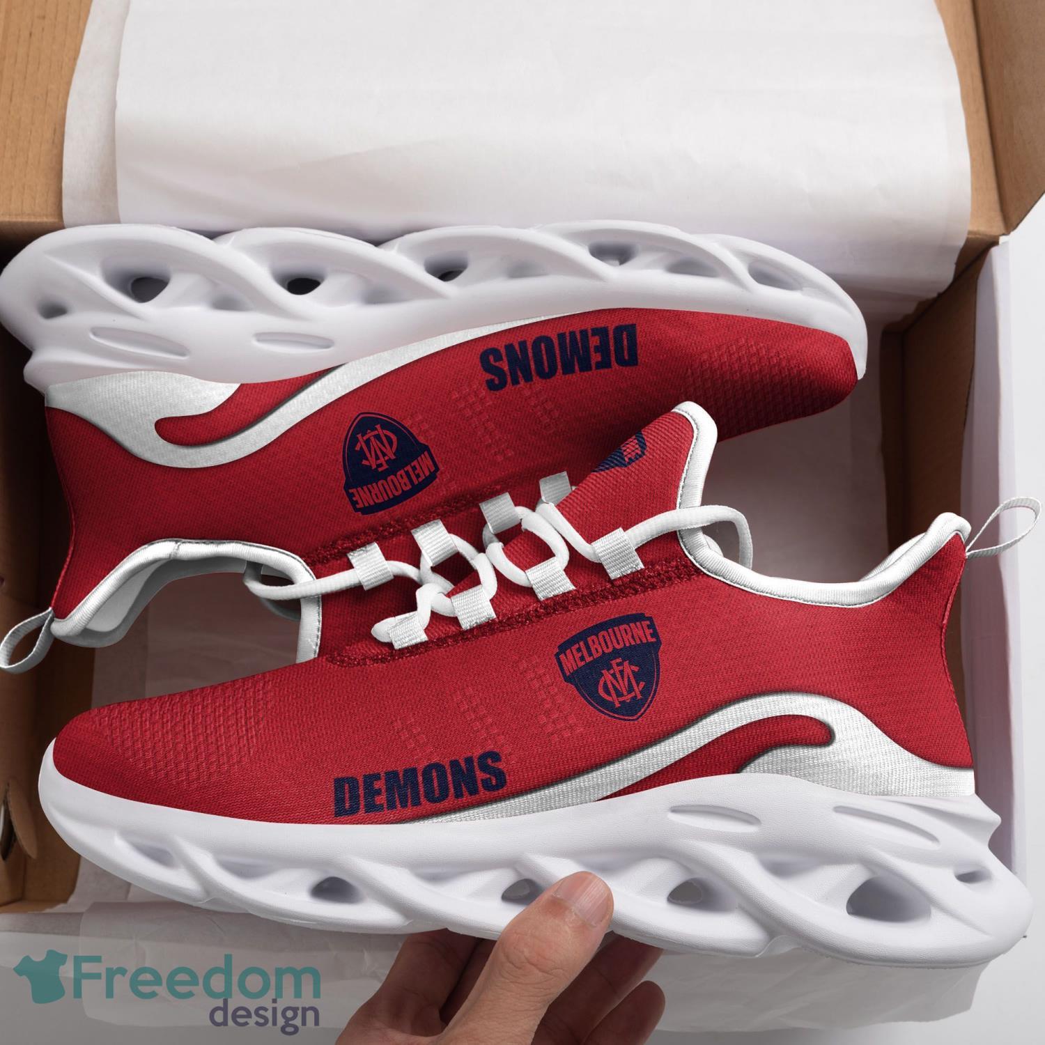 AFL Melbourne Demons Max Soul Shoes Clunky Sneakers Sport Gift For Men Women Product Photo 1