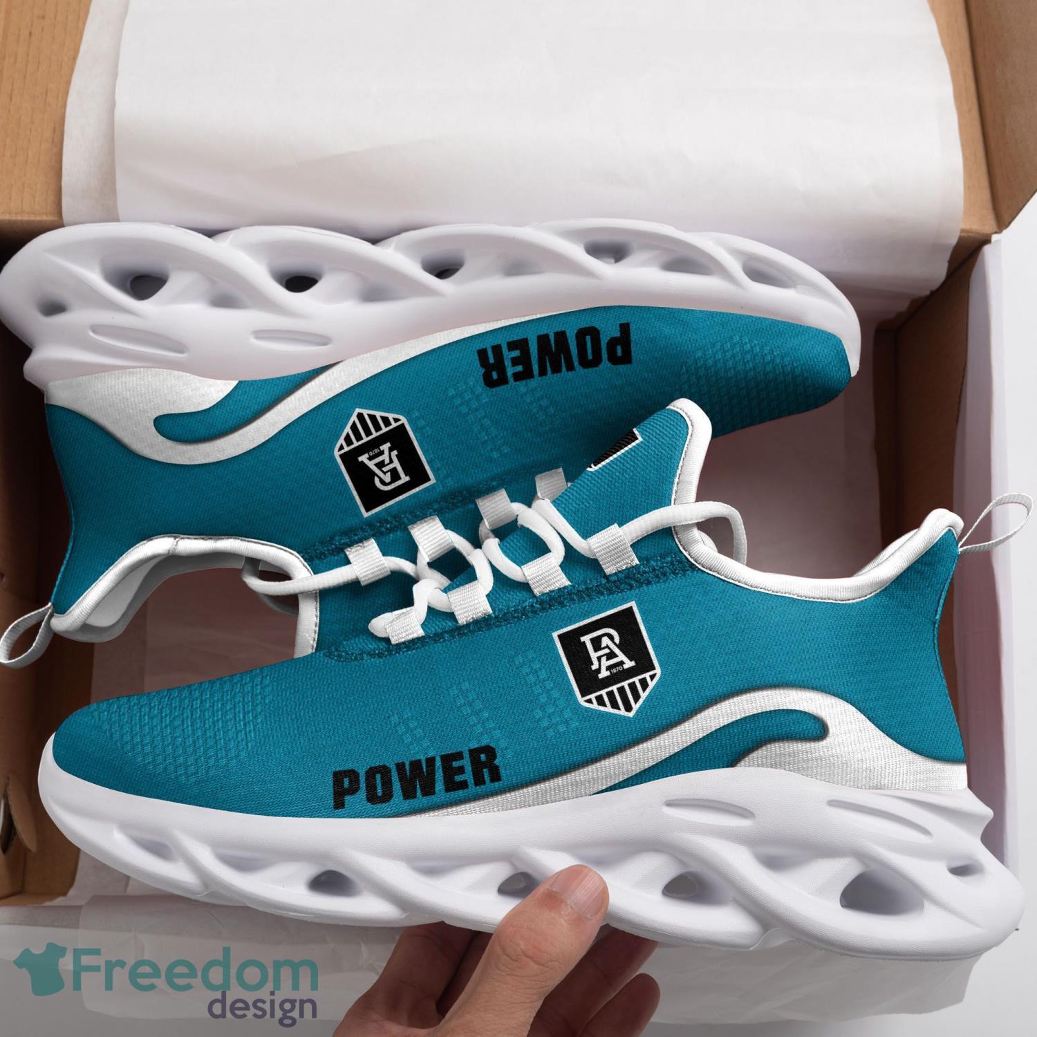 AFL Port Adelaide Power Max Soul Shoes Clunky Sneakers Sport Gift For Men Women Product Photo 1