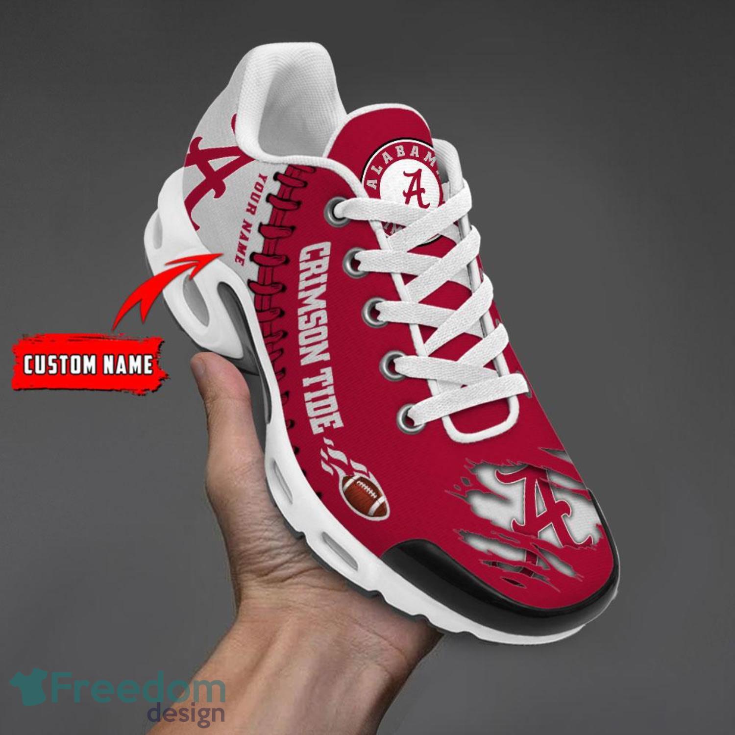 Alabama Crimson Tide Air Cushion Sport Shoes Custom Name Special Gift For Fans image Alabama Crimson Tide Air Cushion Sport Shoes Custom Name Special Gift For Fans Product Photo 1
