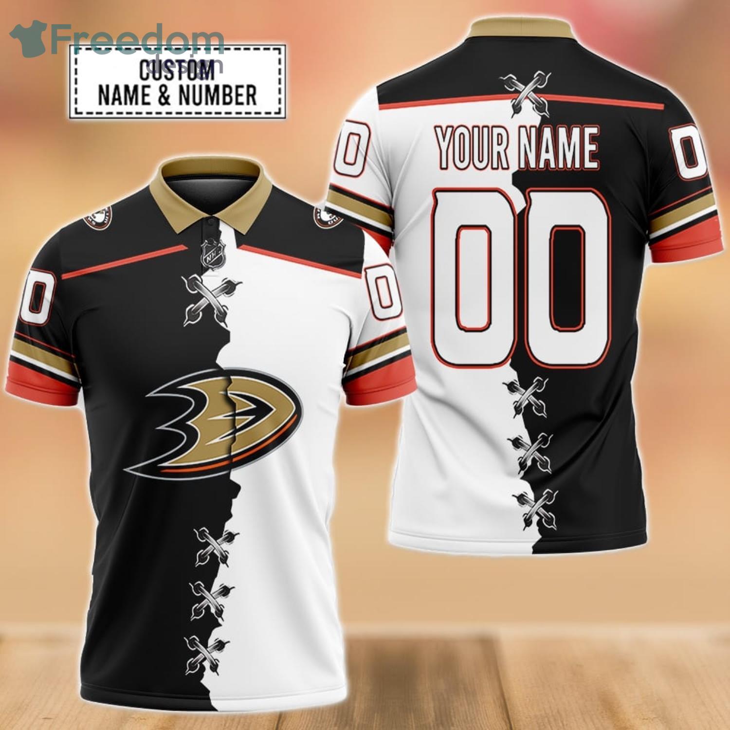 I made a custom Anaheim Ducks jersey as a surprise gift for a