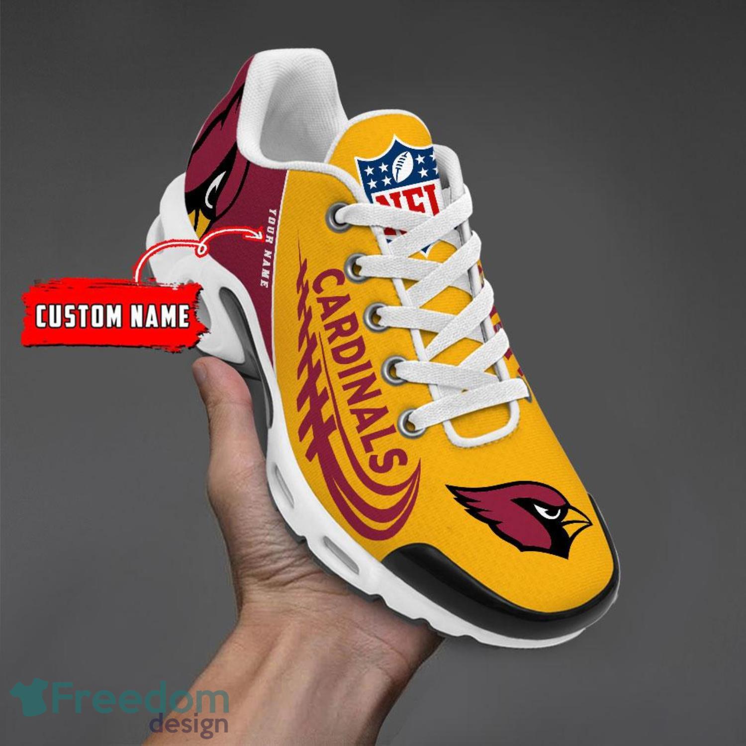 Arizona Cardinals Premium NFL Team Sneakers Custom Name Air Cushion Shoes  For Fans - Banantees