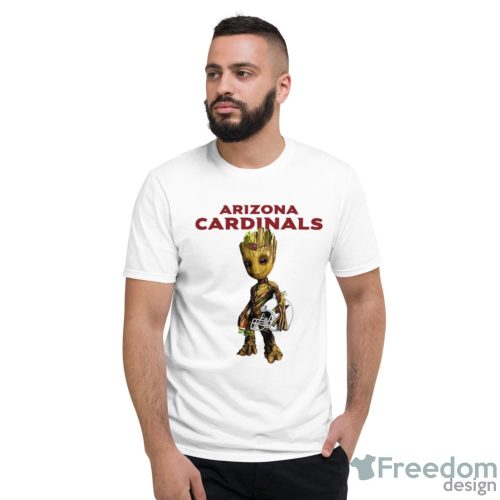 Arizona Cardinals NFL Football Groot Marvel Guardians Of The Galaxy T Shirt - Short Sleeve T-Shirt