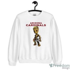 Arizona Cardinals NFL Football Groot Marvel Guardians Of The Galaxy T Shirt - Unisex Crewneck Sweatshirt