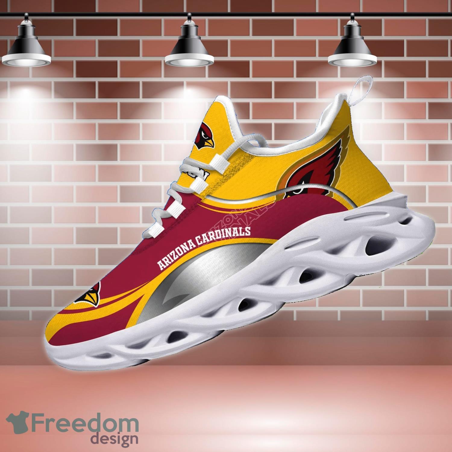 Arizona Cardinals NFL Clunky Sneakers Max Soul Shoes - Growkoc