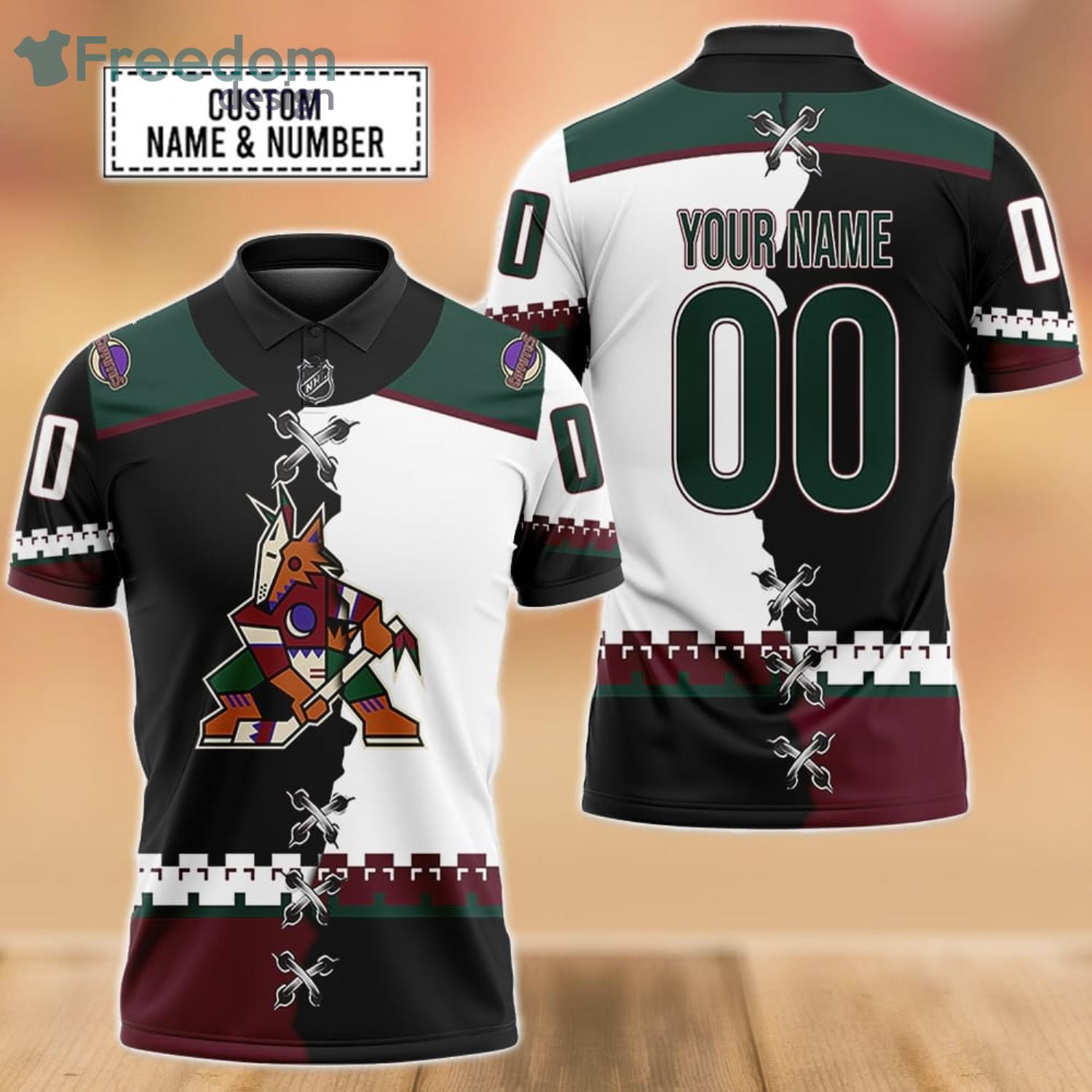 The Mighty Ducks Custom Name & Number Polo Shirt