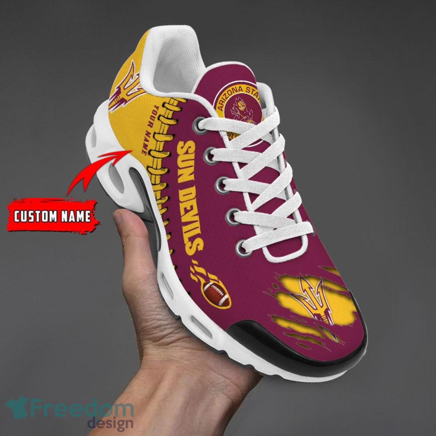 Arizona State Sun Devils Air Cushion Sport Shoes Custom Name Special Gift For Fans image Arizona State Sun Devils Air Cushion Sport Shoes Custom Name Special Gift For Fans Product Photo 1