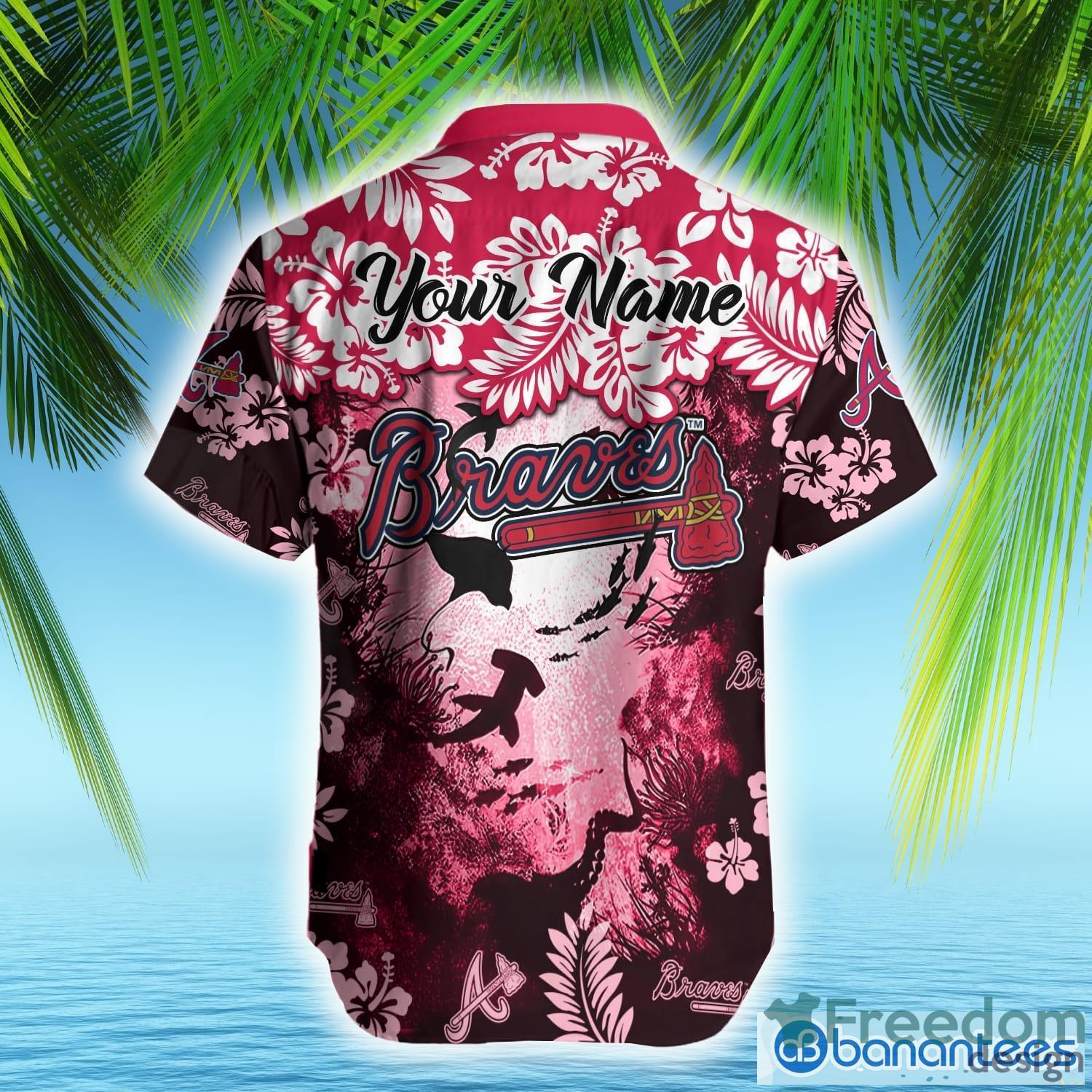 Atlanta Braves MLB American Flower Hawaiian Shirt - Growkoc