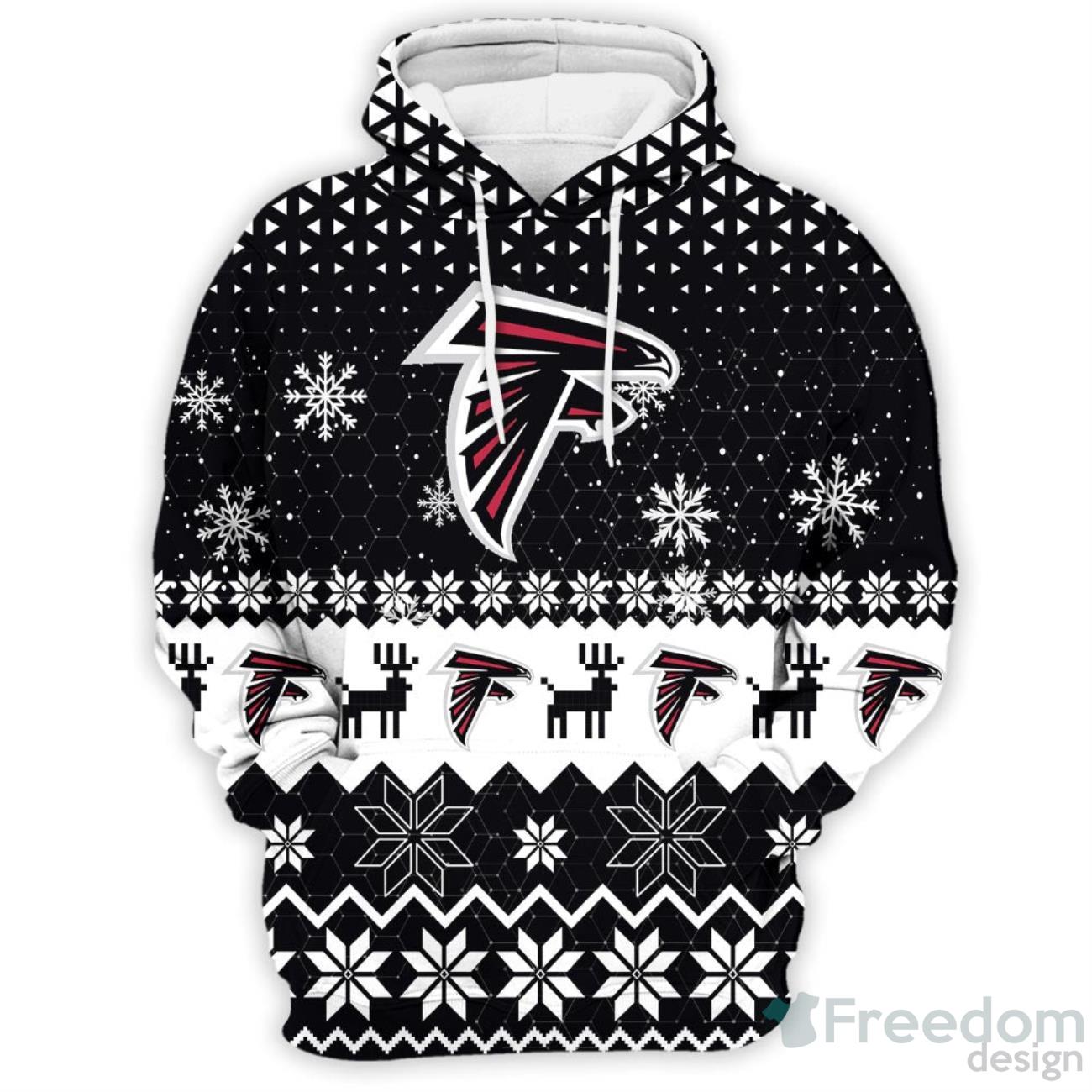 NFL Atlanta Falcons Skull Red 3D Hoodie Zip Hoodie For Men And Women Sport  Gift - Banantees