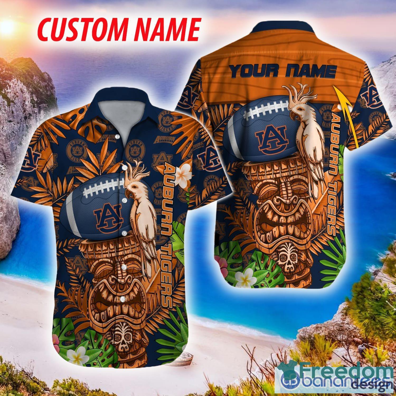 Auburn Tigers NCAA Hawaiian Shirt New Angry Custom Name Summer For