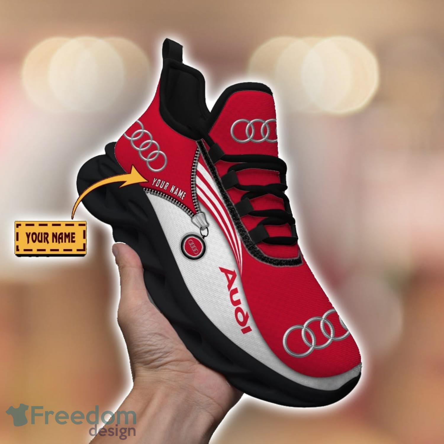 Audi Running Shoes Zip Pattern Custom Name Max Soul Shoes Fans