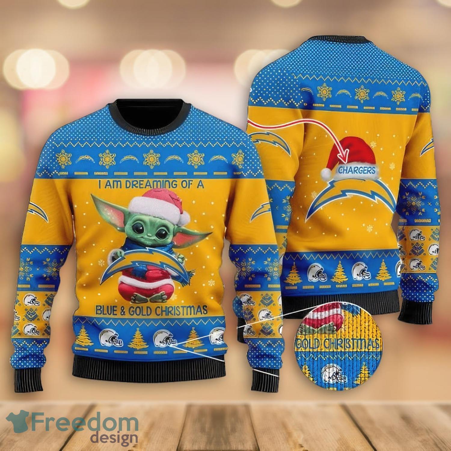 los angeles chargers christmas sweater