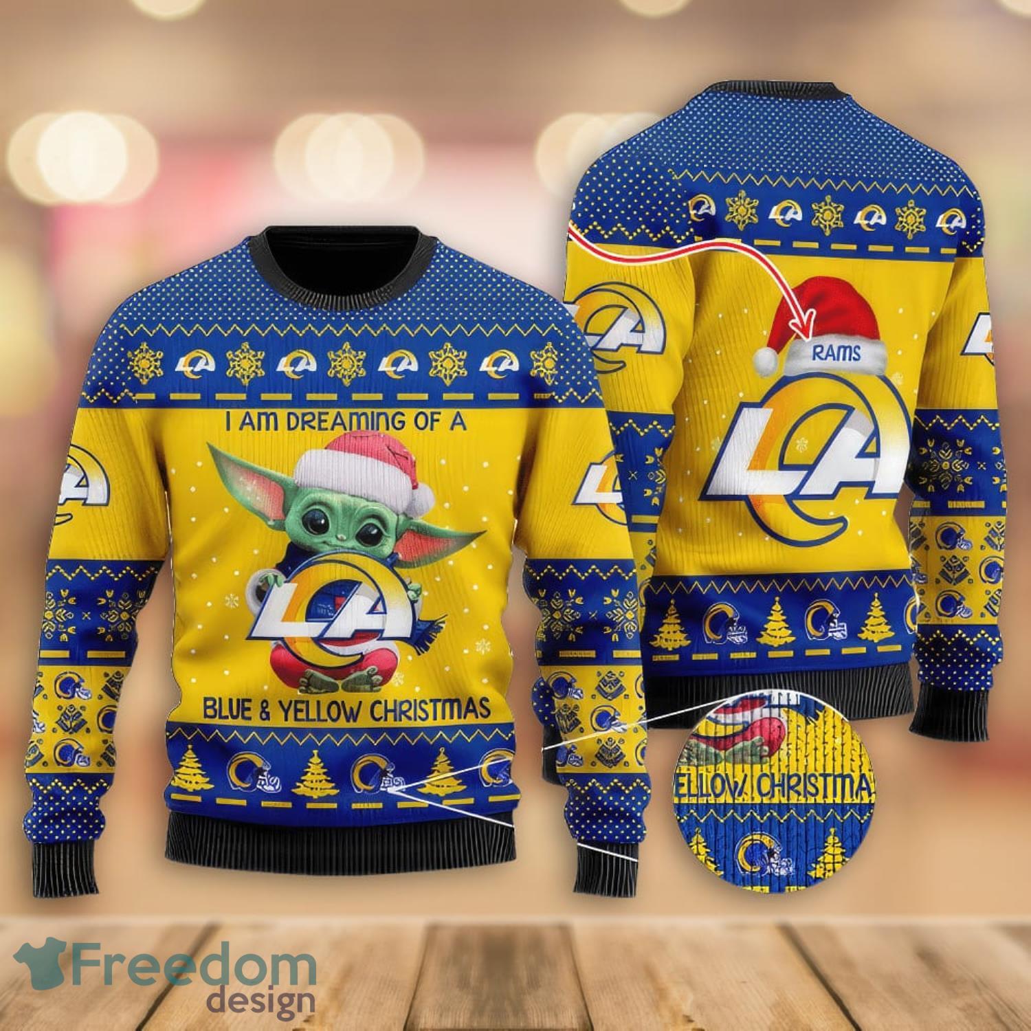 Los Angeles Rams Christmas Sweater Gingerbread Man Ugly Christmas Sweater  Christmas Gift