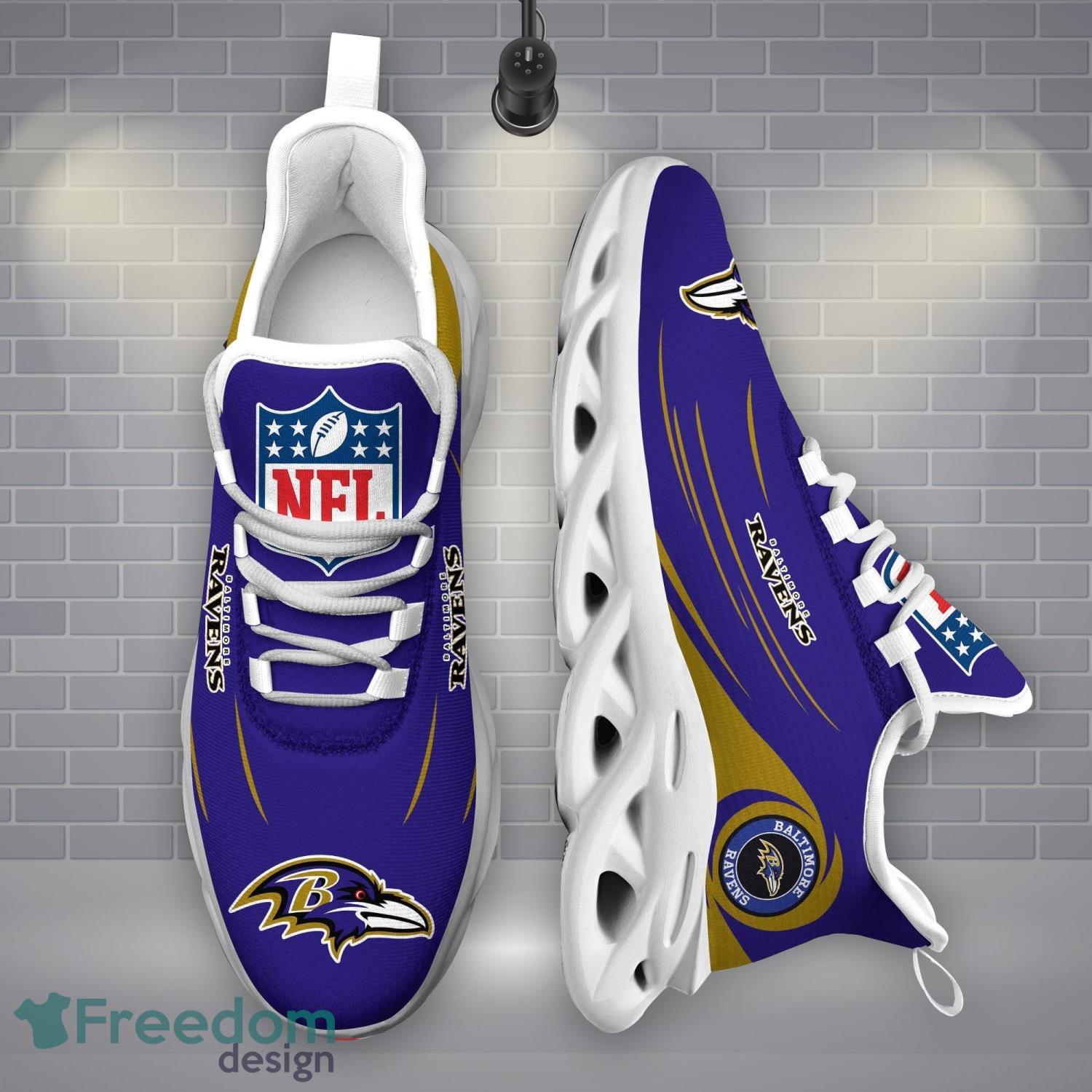 Baltimore Ravens NFLMax Soul Shoes New Sport Gift Running Sneakers Product Photo 2