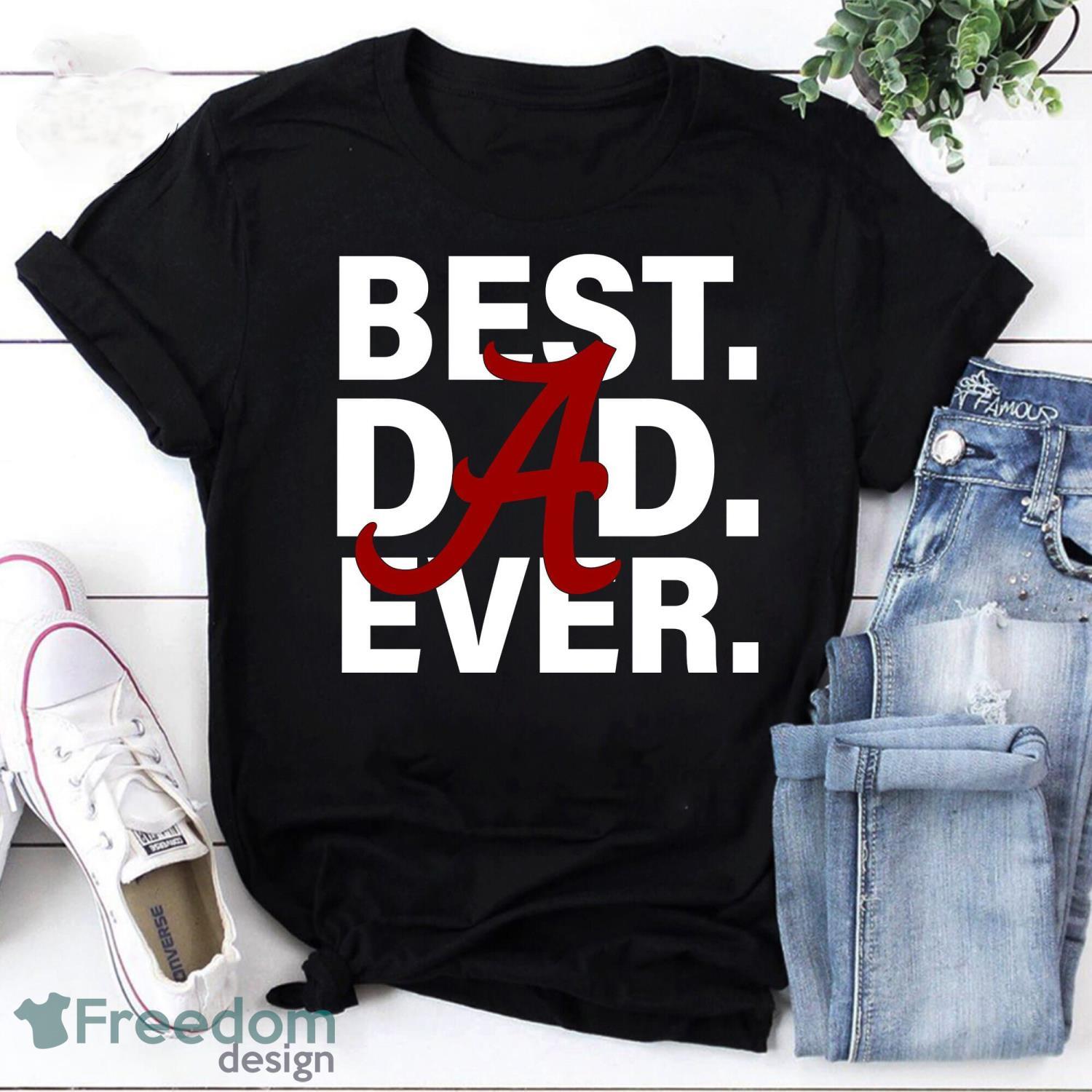 Best Dad Ever – Alabama Crimson Tide Dark Red Vintage T-Shirt Product Photo 1