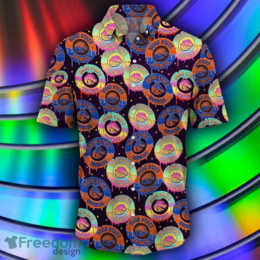 Boise State Broncos CD Rainbow Pattern Hawaiian Shirt For Fans