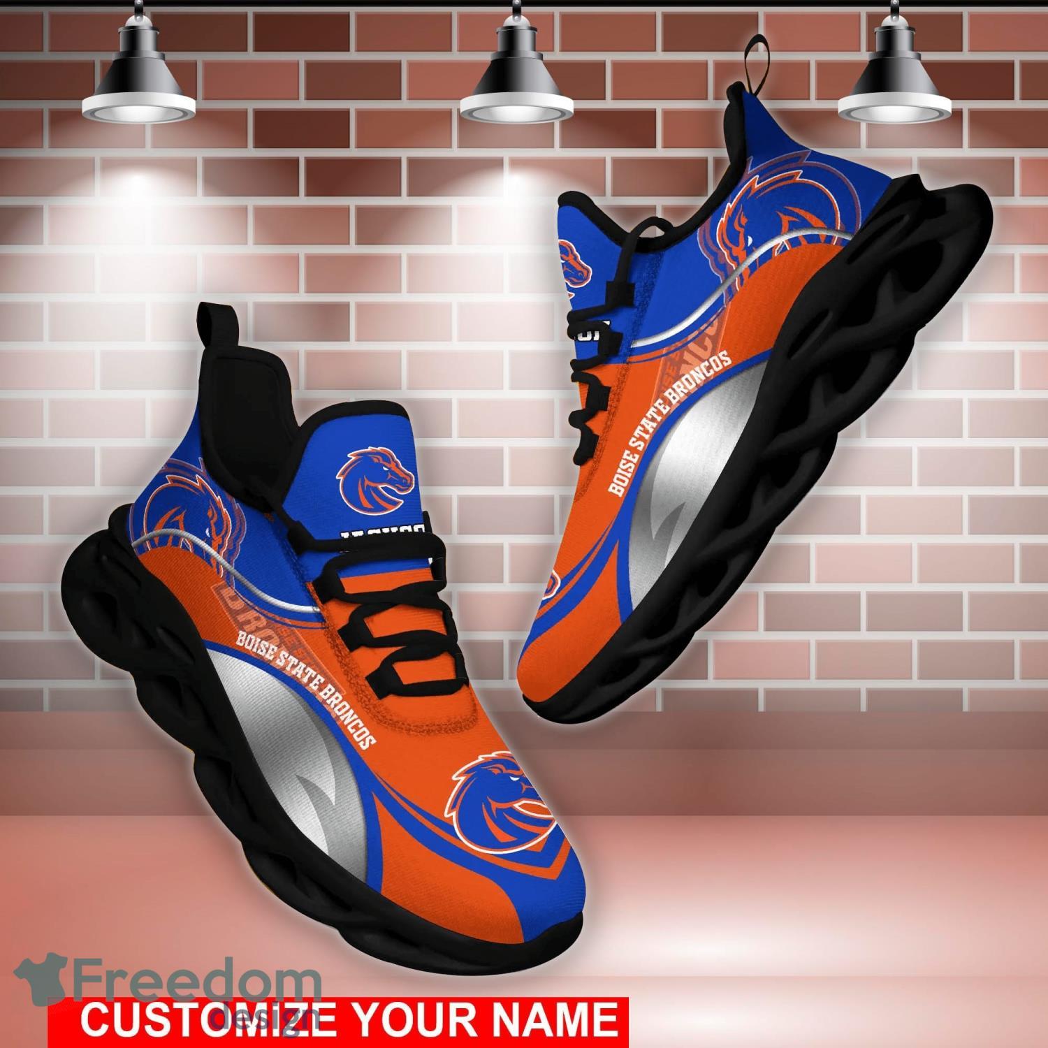 Boise State Broncos NCAA Clunky Sneakers Max Soul Shoes - Growkoc