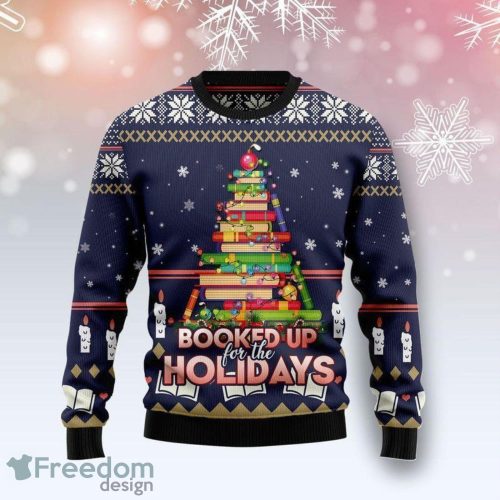 Book Christmas Tree Ugly Christmas Sweater Christmas Gift Product Photo 1