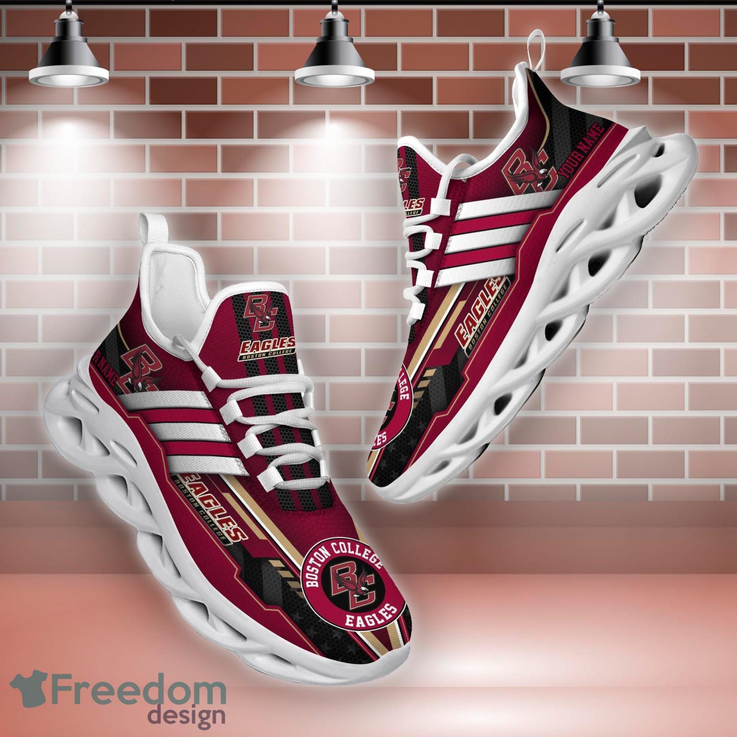 Boston College Eagles Logo Running Sneaker Max Soul Shoes In