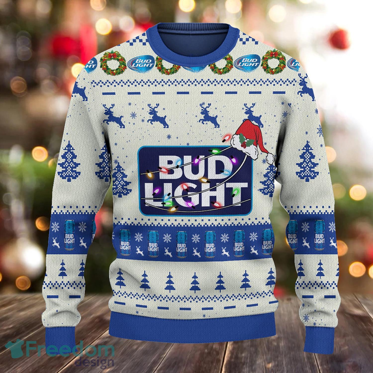 Busch Light Beer Ugly Christmas Sweater 3D