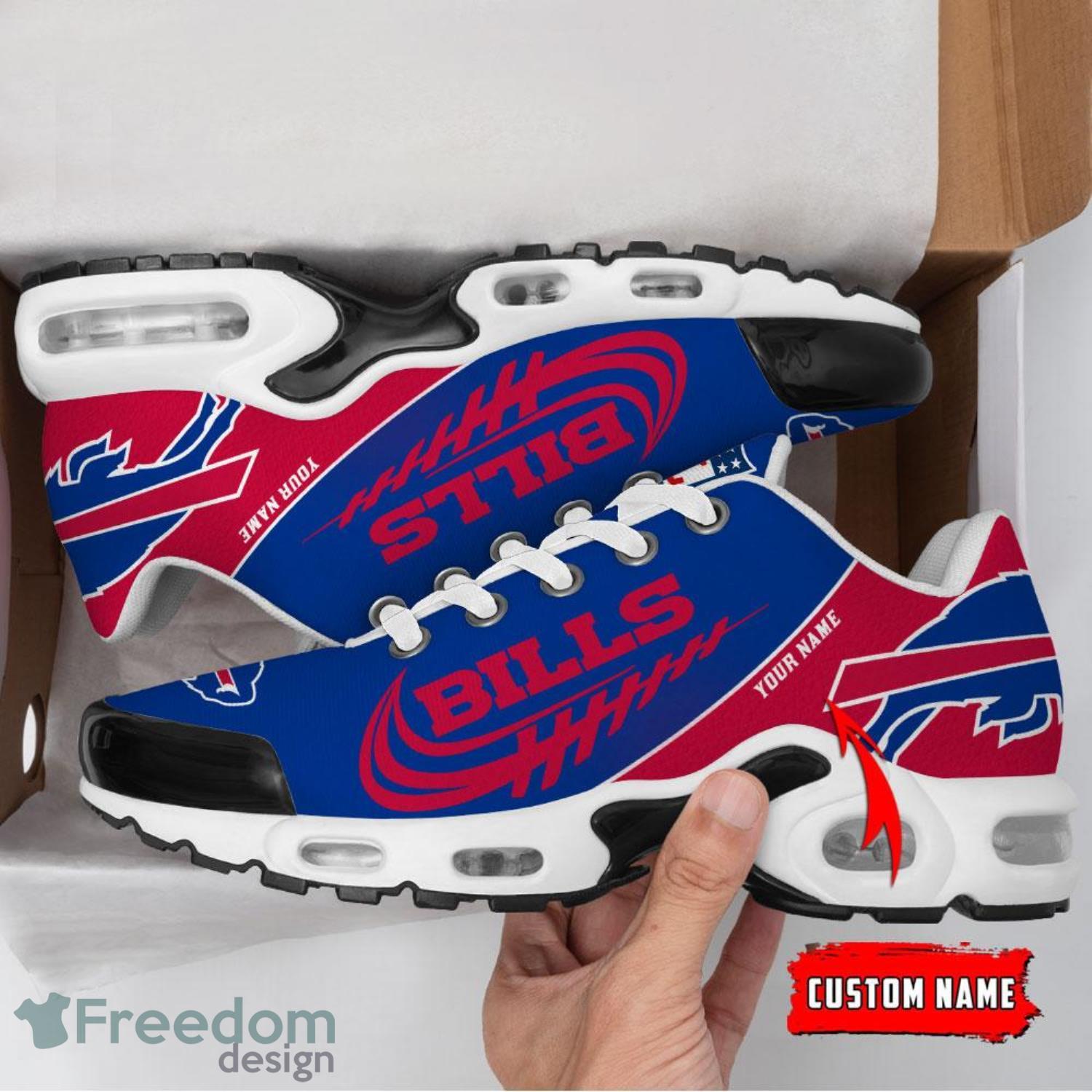 Custom Name Buffalo Bills New Logo Air Cushion Sports Shoes Men