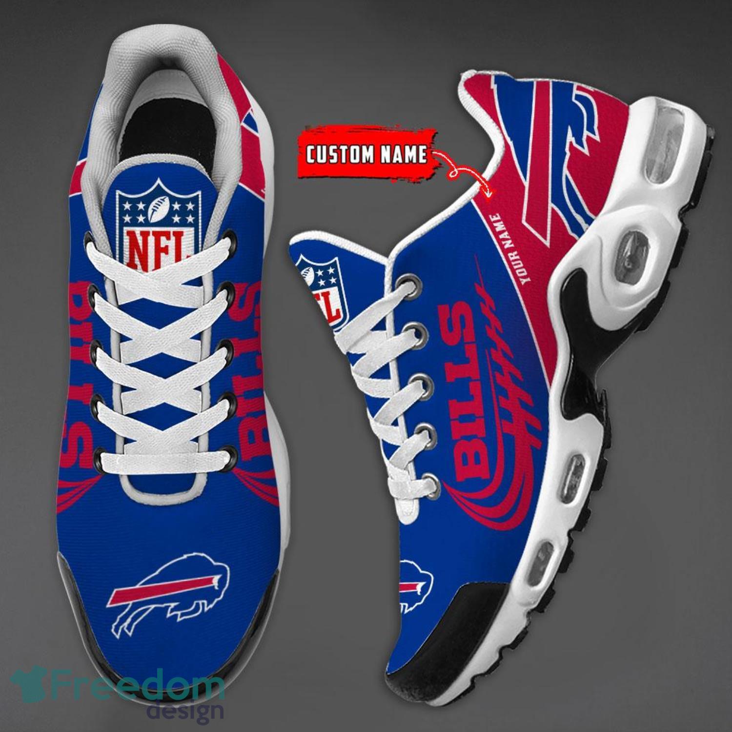 Custom Name Buffalo Bills NFL Monster Sport Logo Air Cushion Sports Shoes -  Banantees