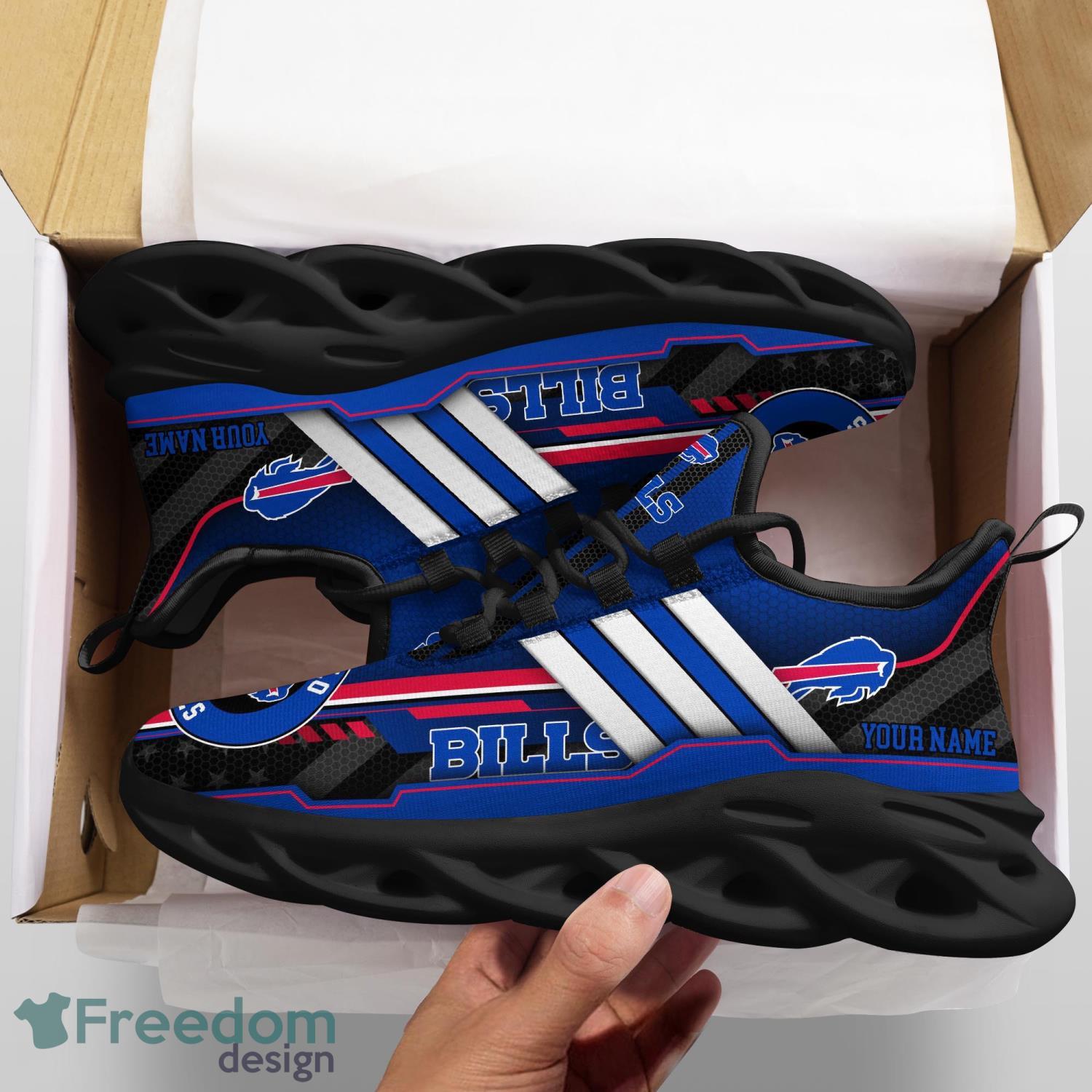 Buffalo Bills Max Shoes Luxury Custom Name V31 - Tana Elegant