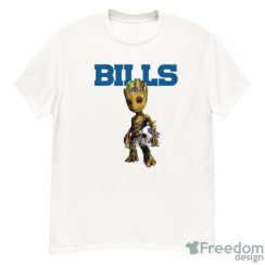 Buffalo Bills NFL Football Groot Marvel Guardians Of The Galaxy T Shirt - G500 Men’s Classic T-Shirt